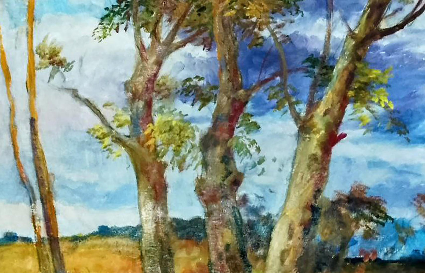 Oil painting Covered with dark clouds Anatolii Duhnevich