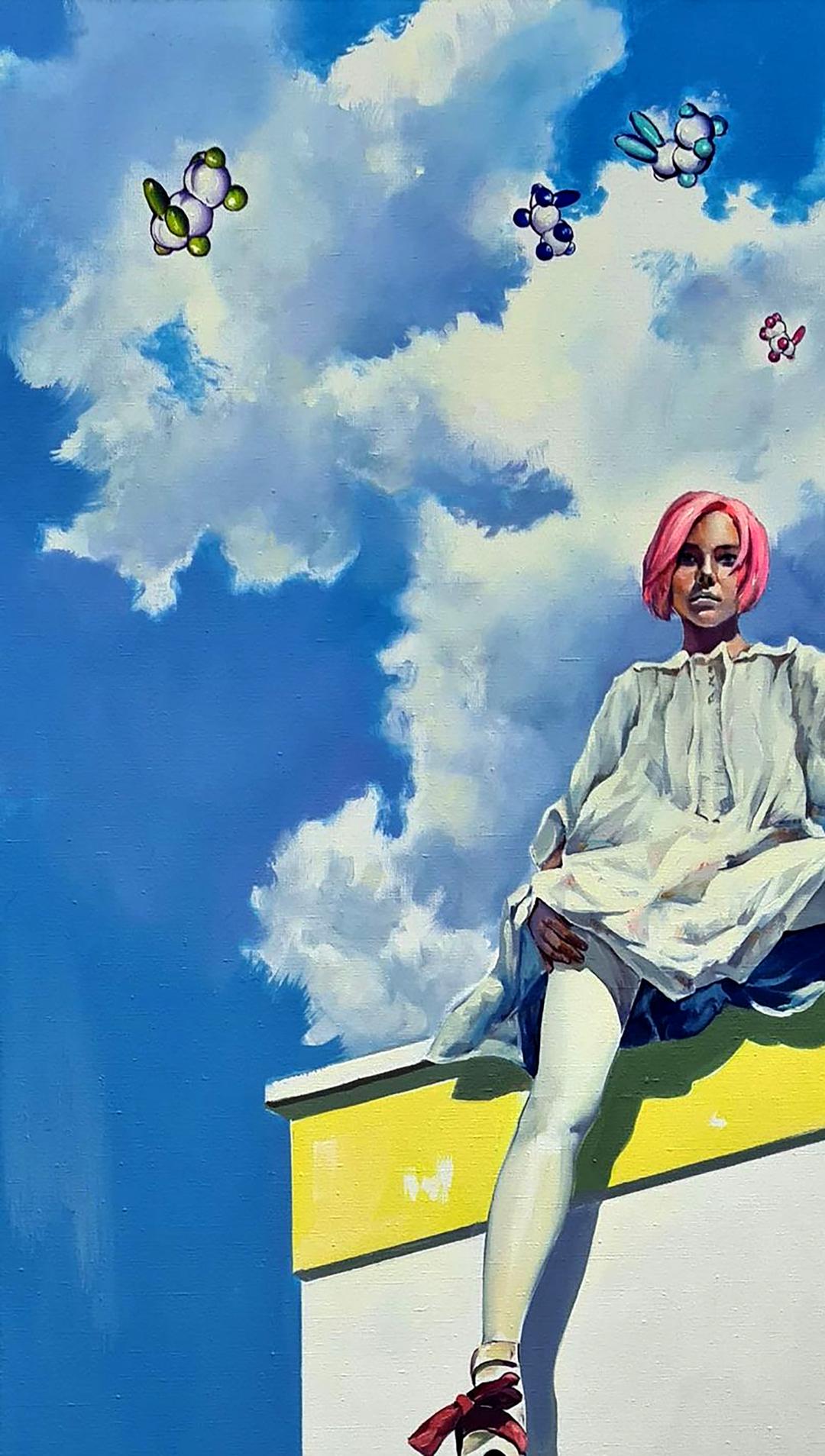 Igor Konovalov's oil painting "Angel"