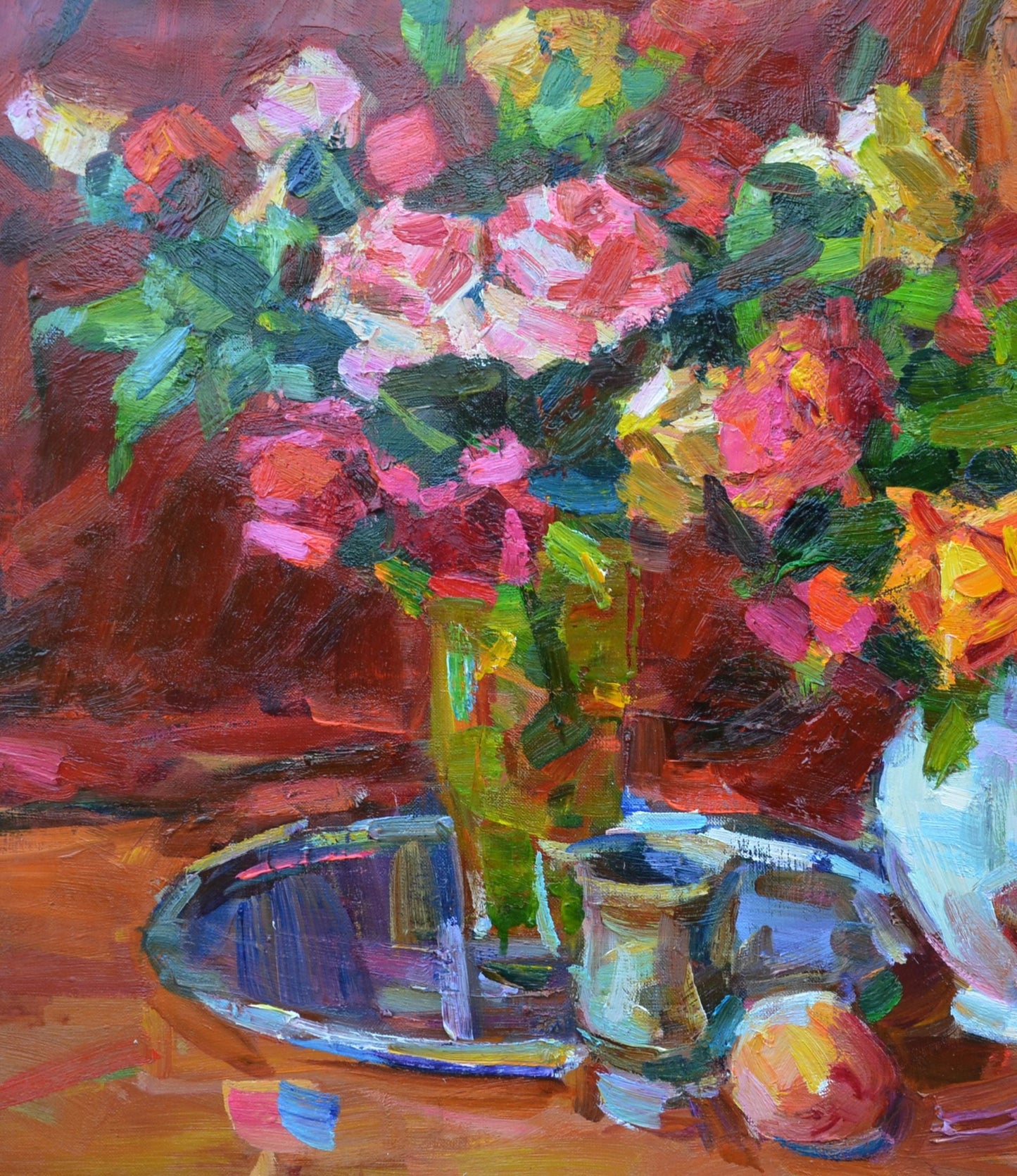 Oli painting still life Flowers Pereta Vyacheslav