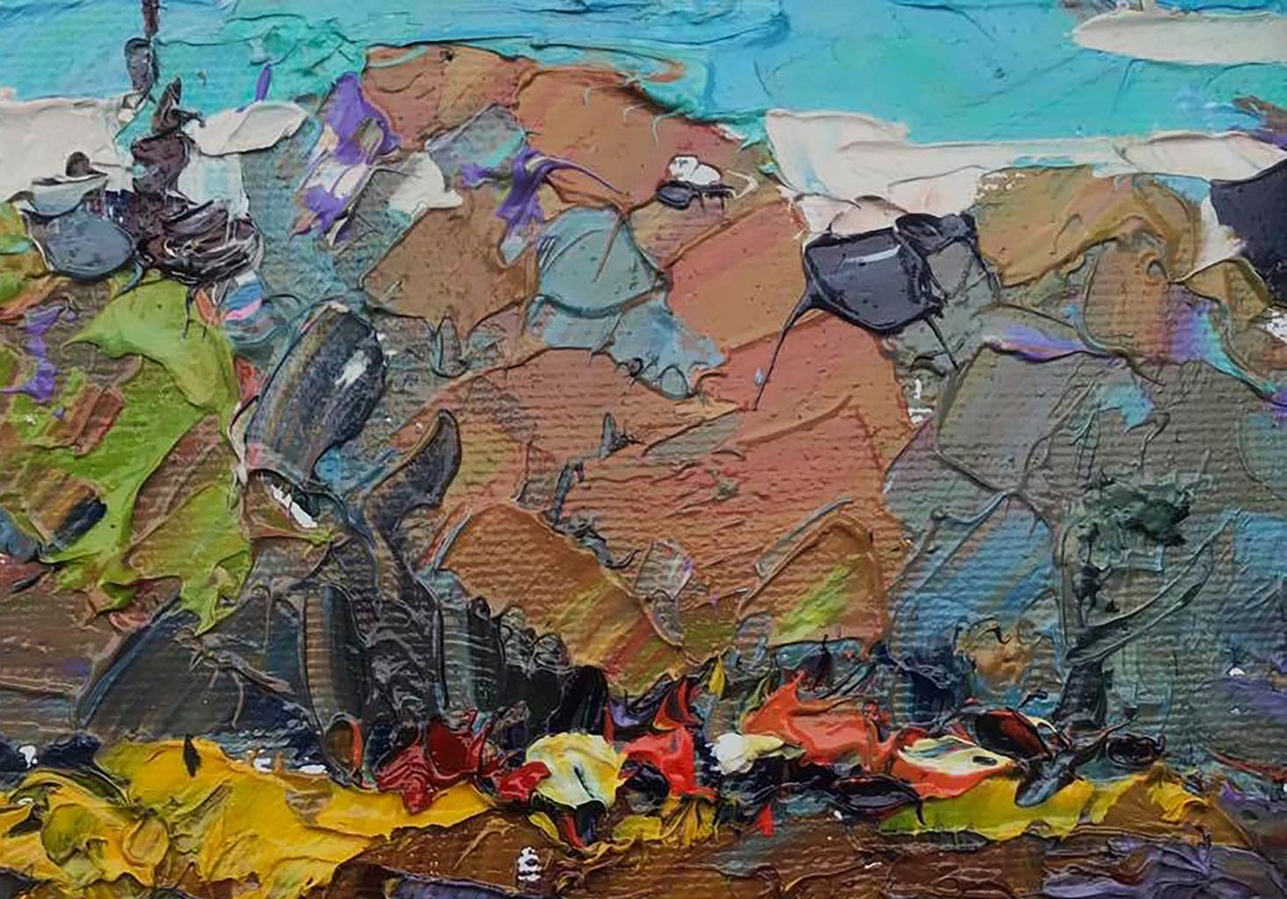 Village landscape Art