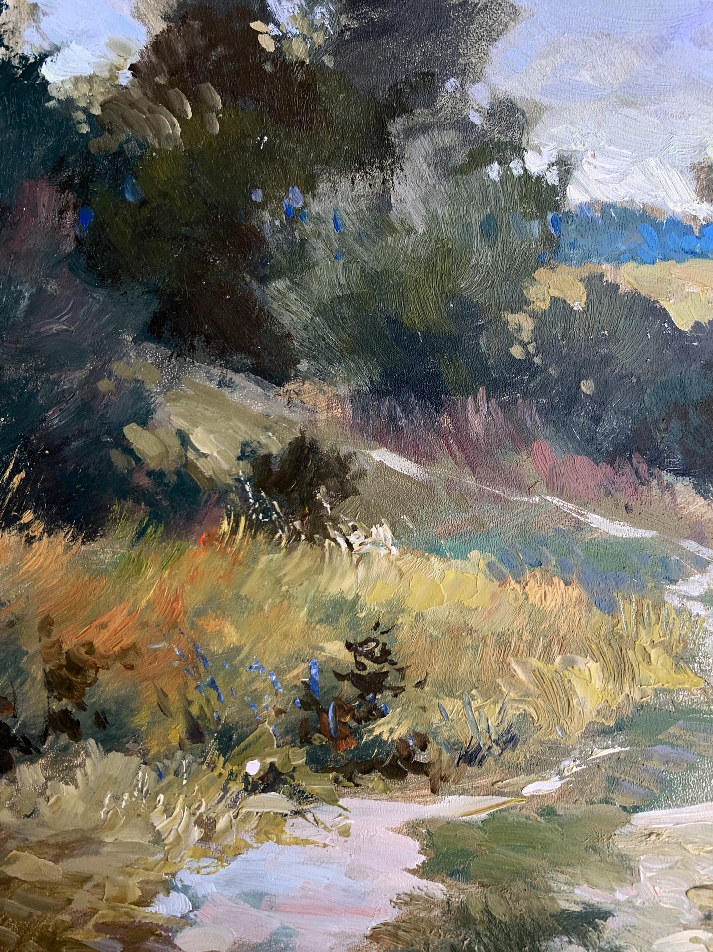 OIl painting Path to the forest Yuriy Suprunchuk