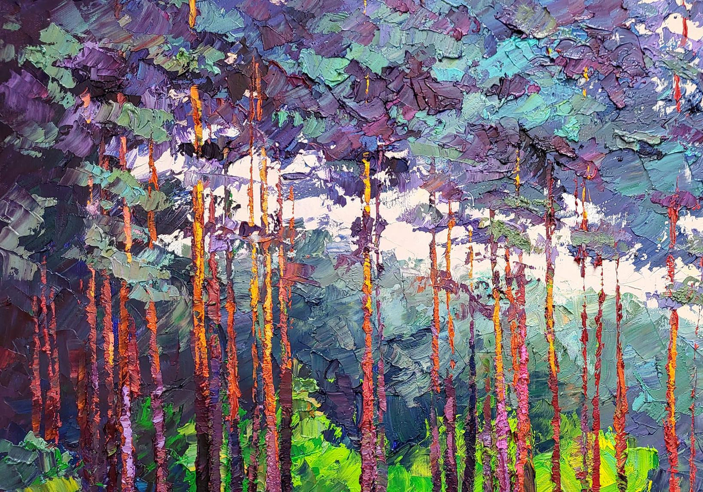 Oil painting Forest road Boris Serdyuk