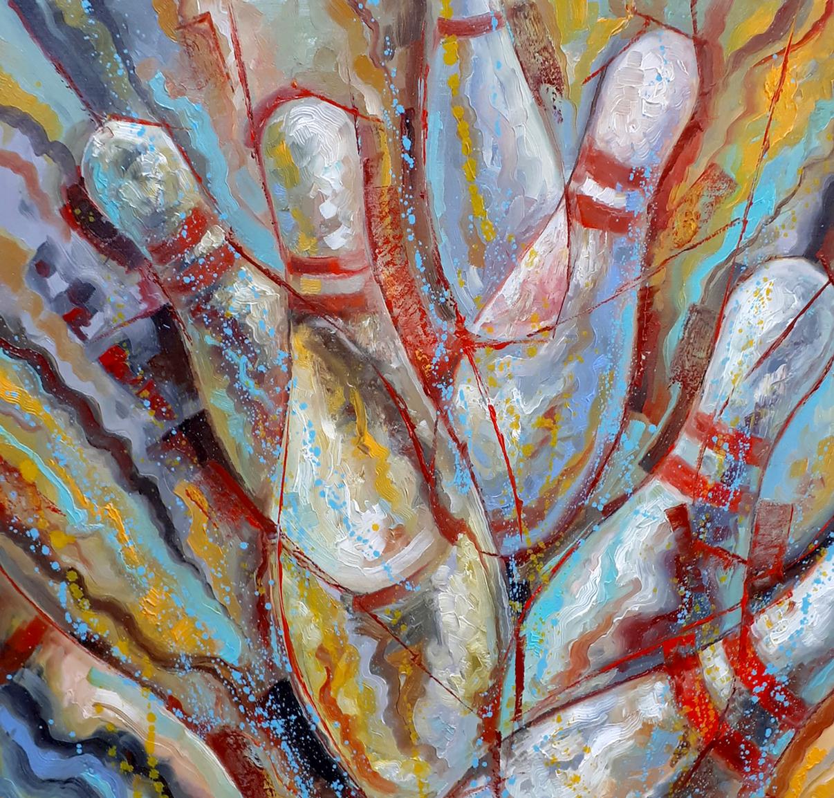 Abstract painting still life