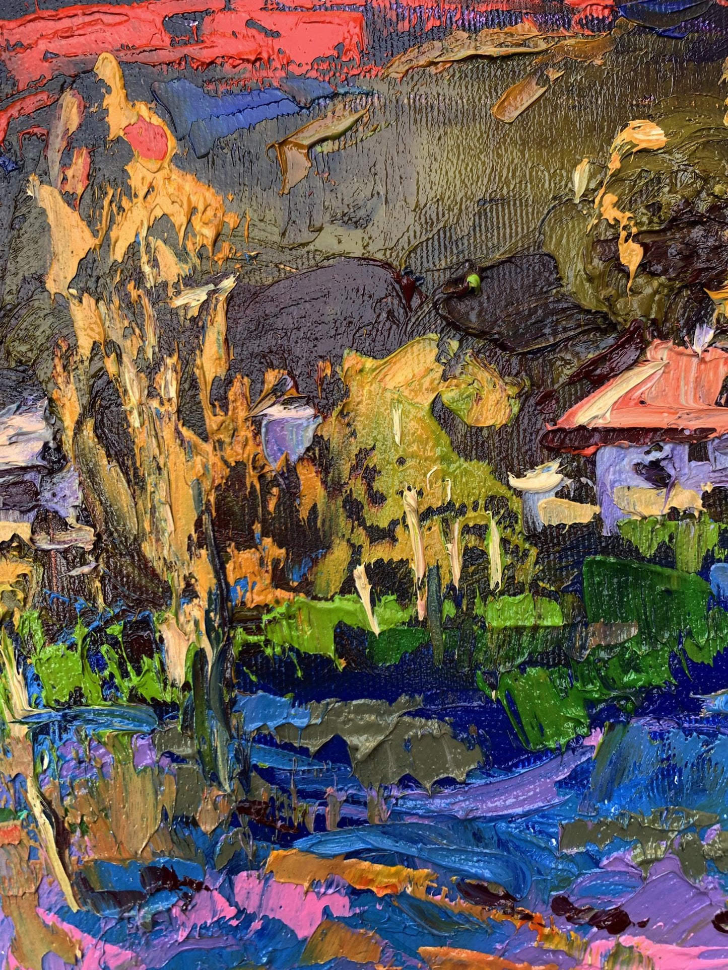 Oil painting Night has come Ivanyuk Oleksiy