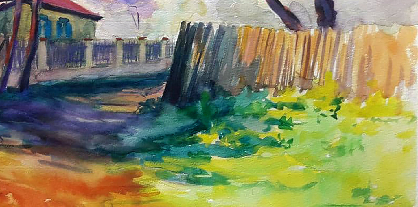 Village landscape Art