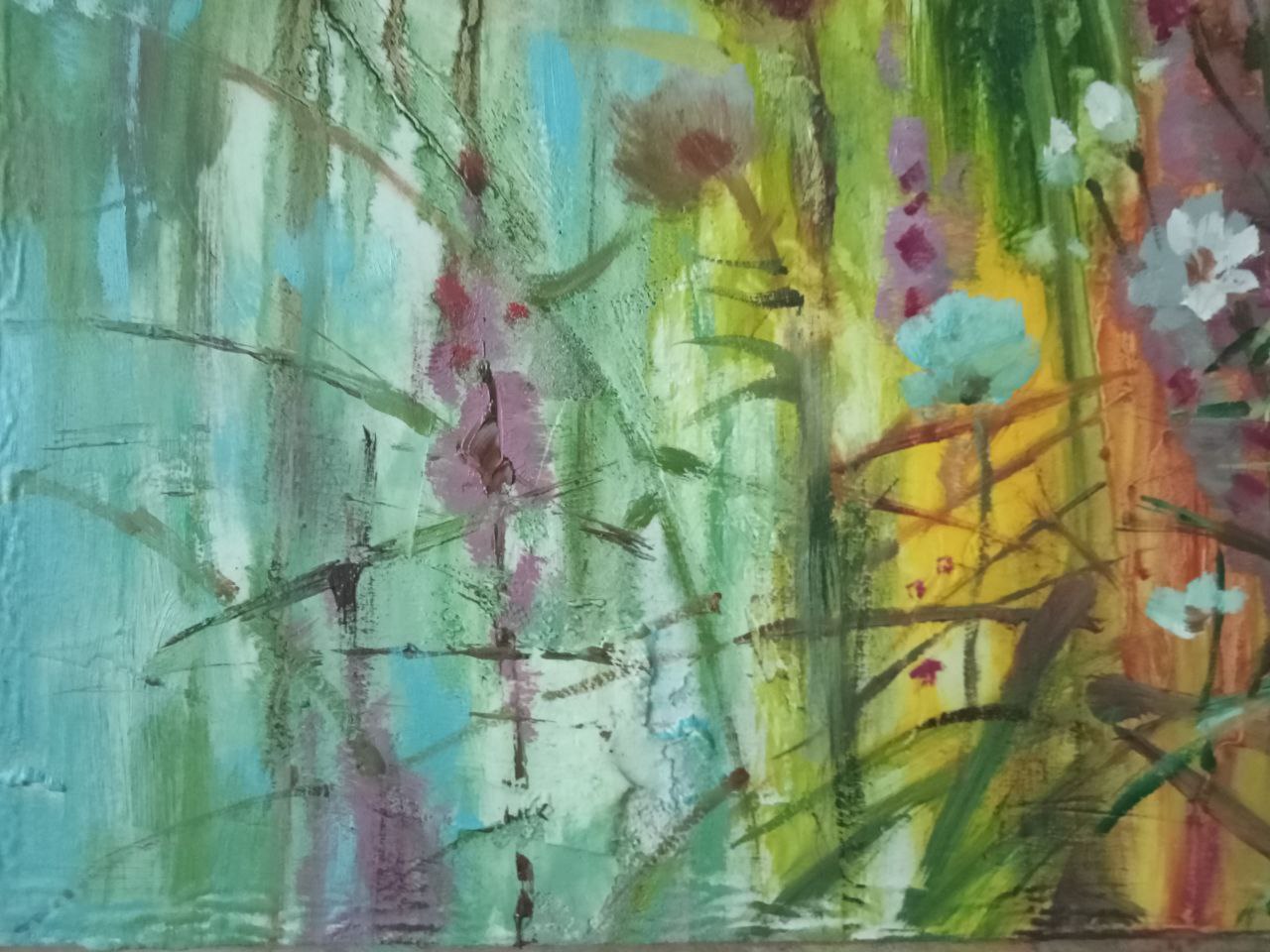 Oil painting Wildflowers Anatoly Borisovich Tarabanov