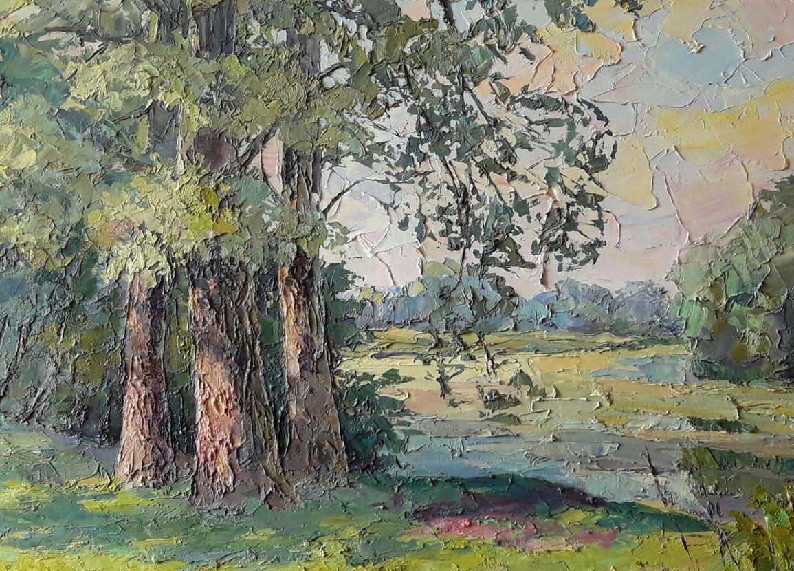 Oil painting Three poplars Serdyuk Boris Petrovich