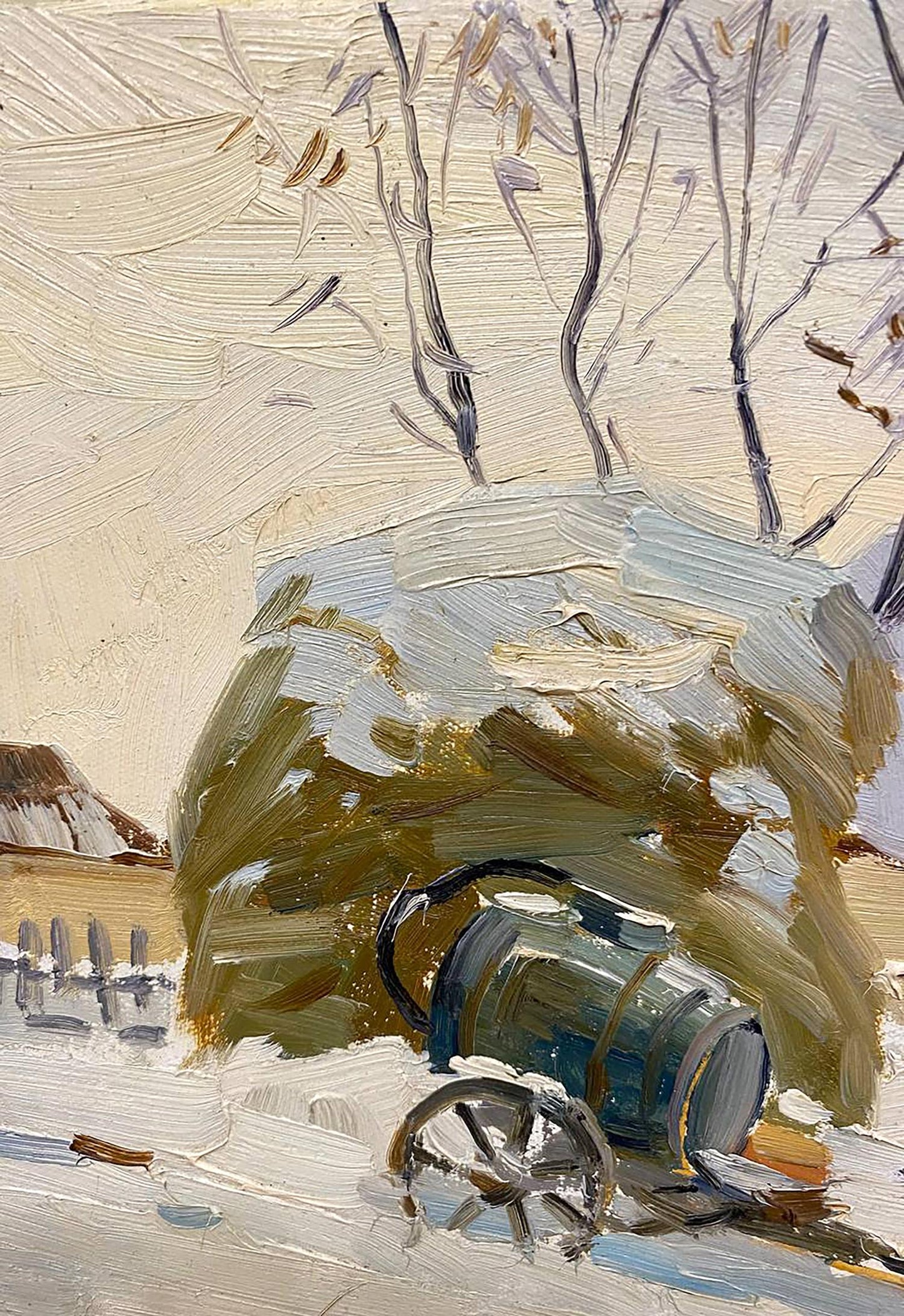 Oil painting Early winter Unknown artist