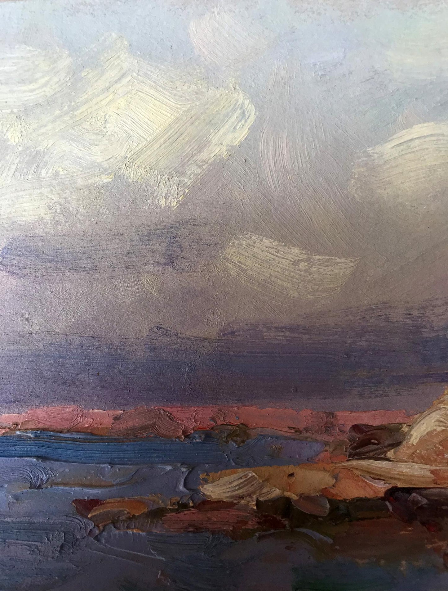 Coastal Majesty depicted in oil by Alexander Nikolaevich Cherednichenko, featuring a rocky coast
