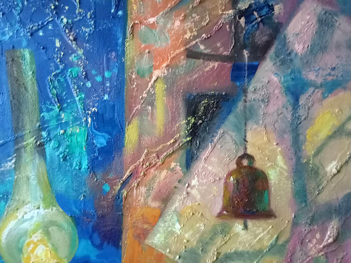 Abstract oil painting New Year's still life Anatoly Borisovich Tarabanov