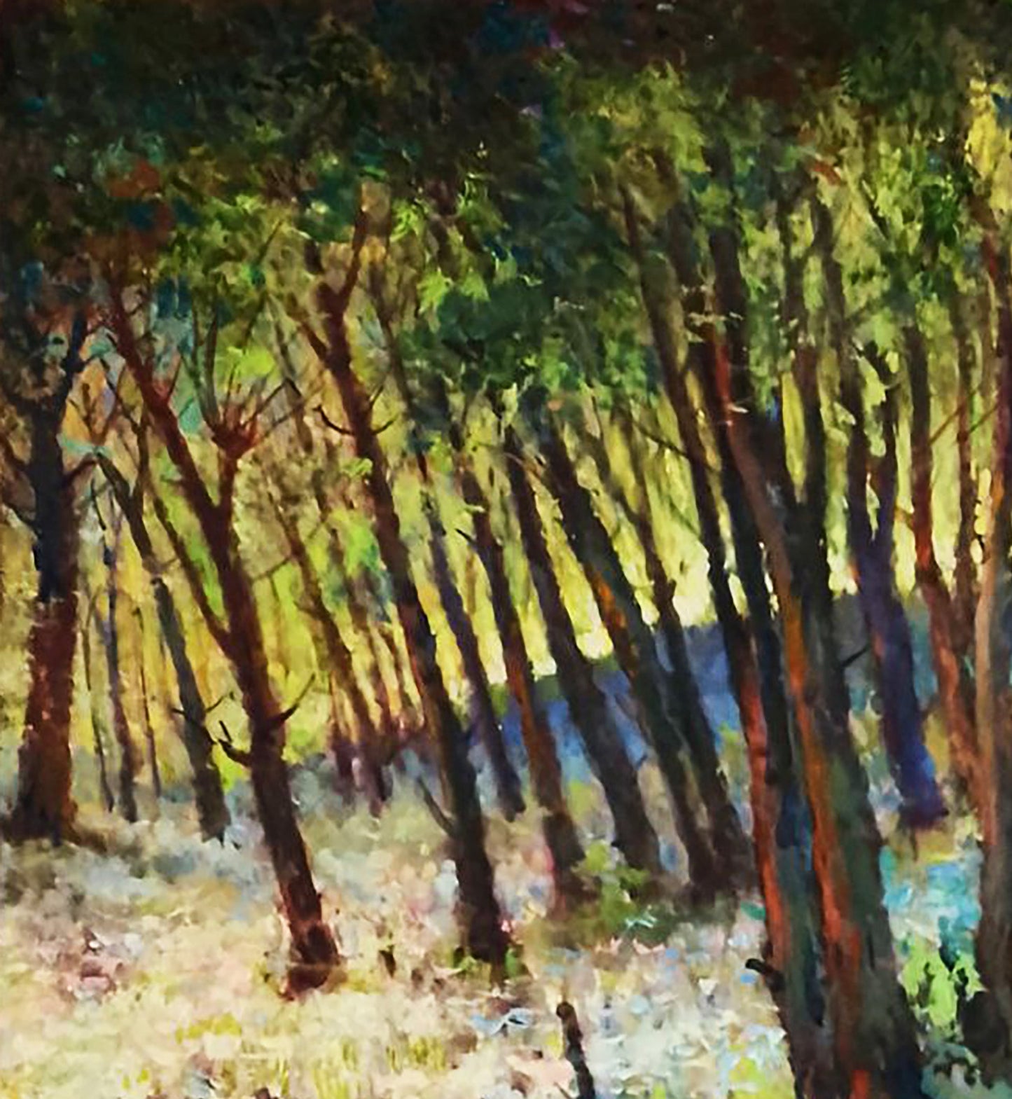 Oil painting Pleasant summer forest Anatolii Duhnevich