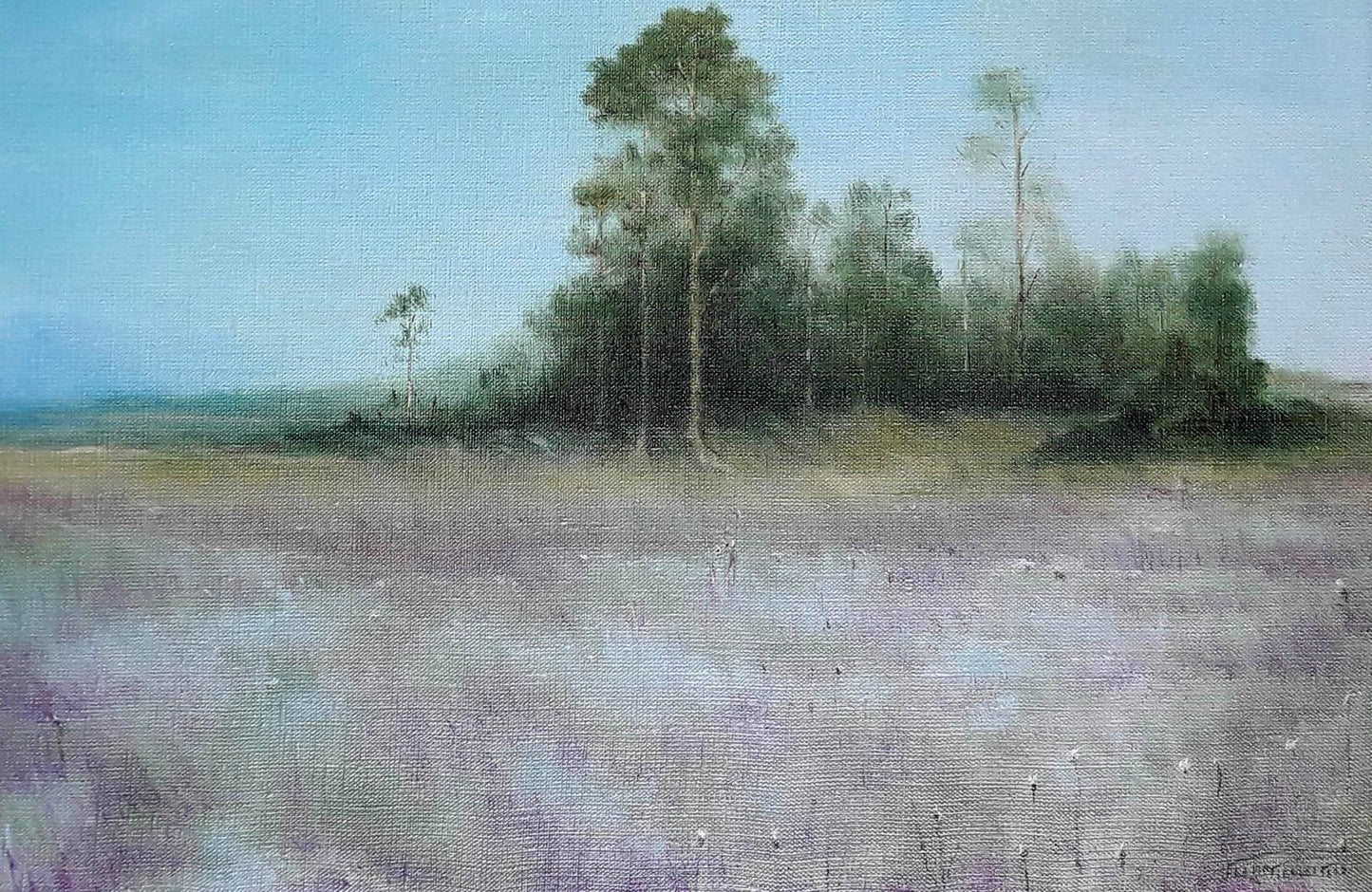 Oil painting Lavender blooms Korkishko Vasily