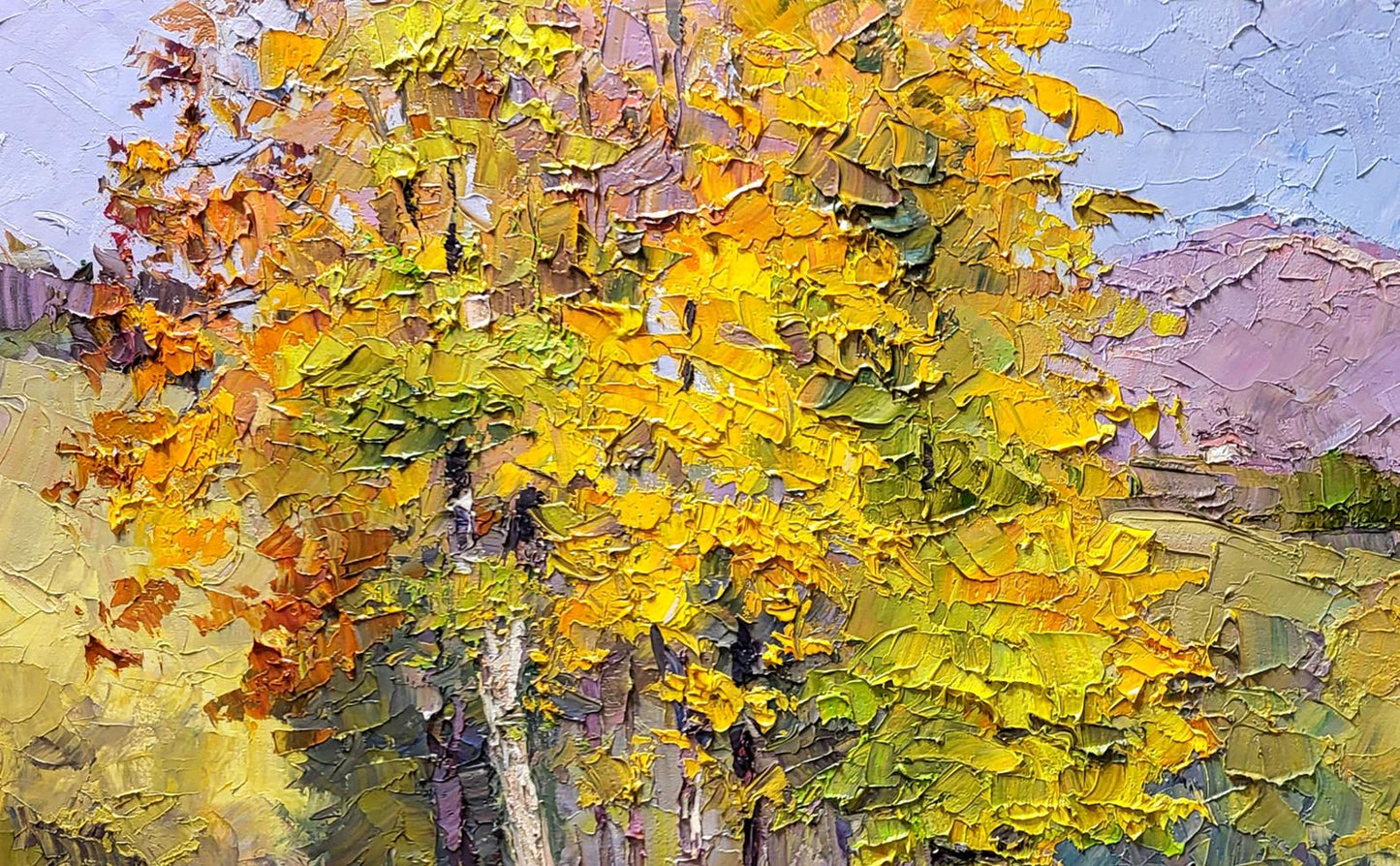forest painting autumn