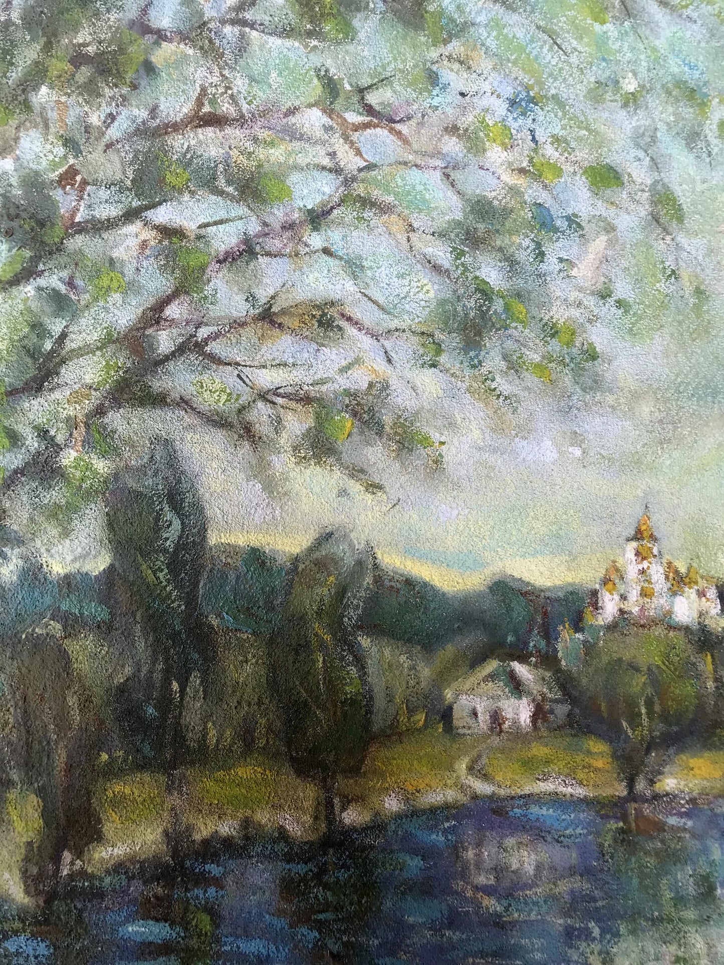 Oil Painting Summer Nature Landscape