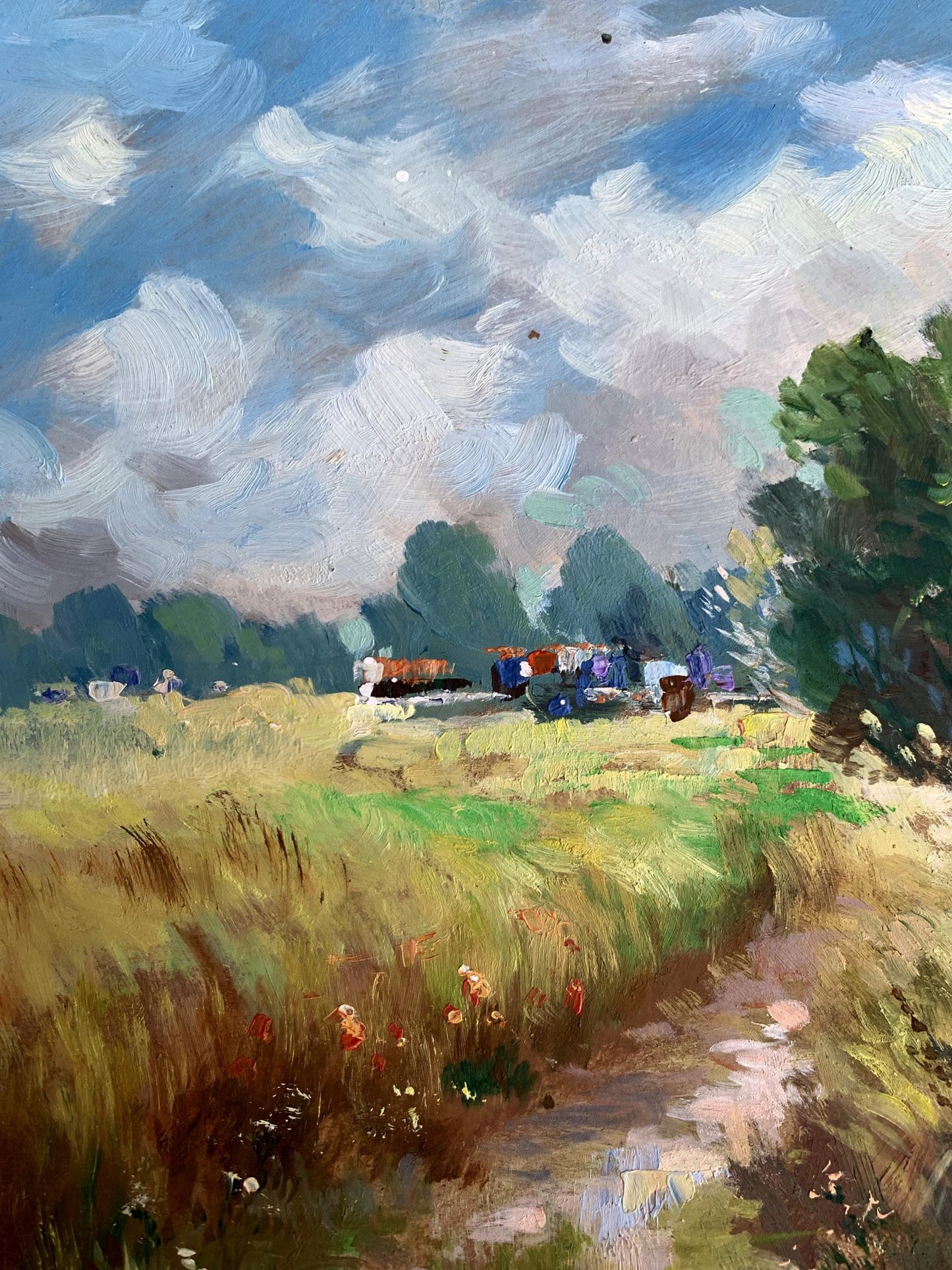 OIl painting Wheat field Yuriy Suprunchuk