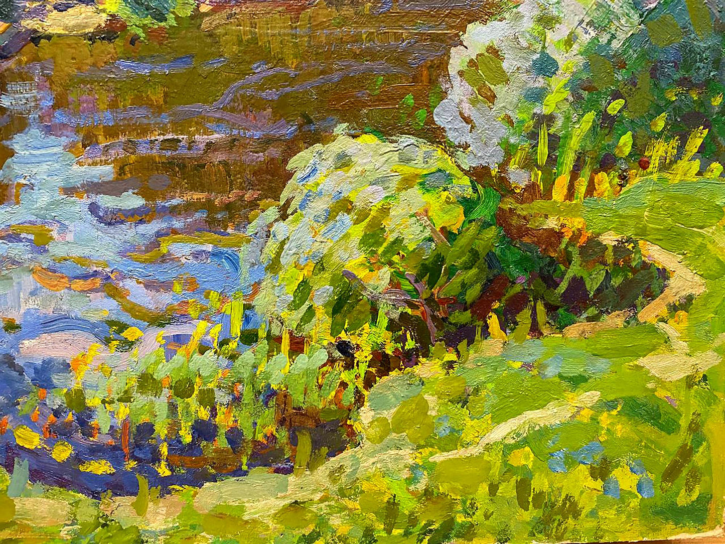 Oil painting Summer day Ruban Grigory Savelyevich