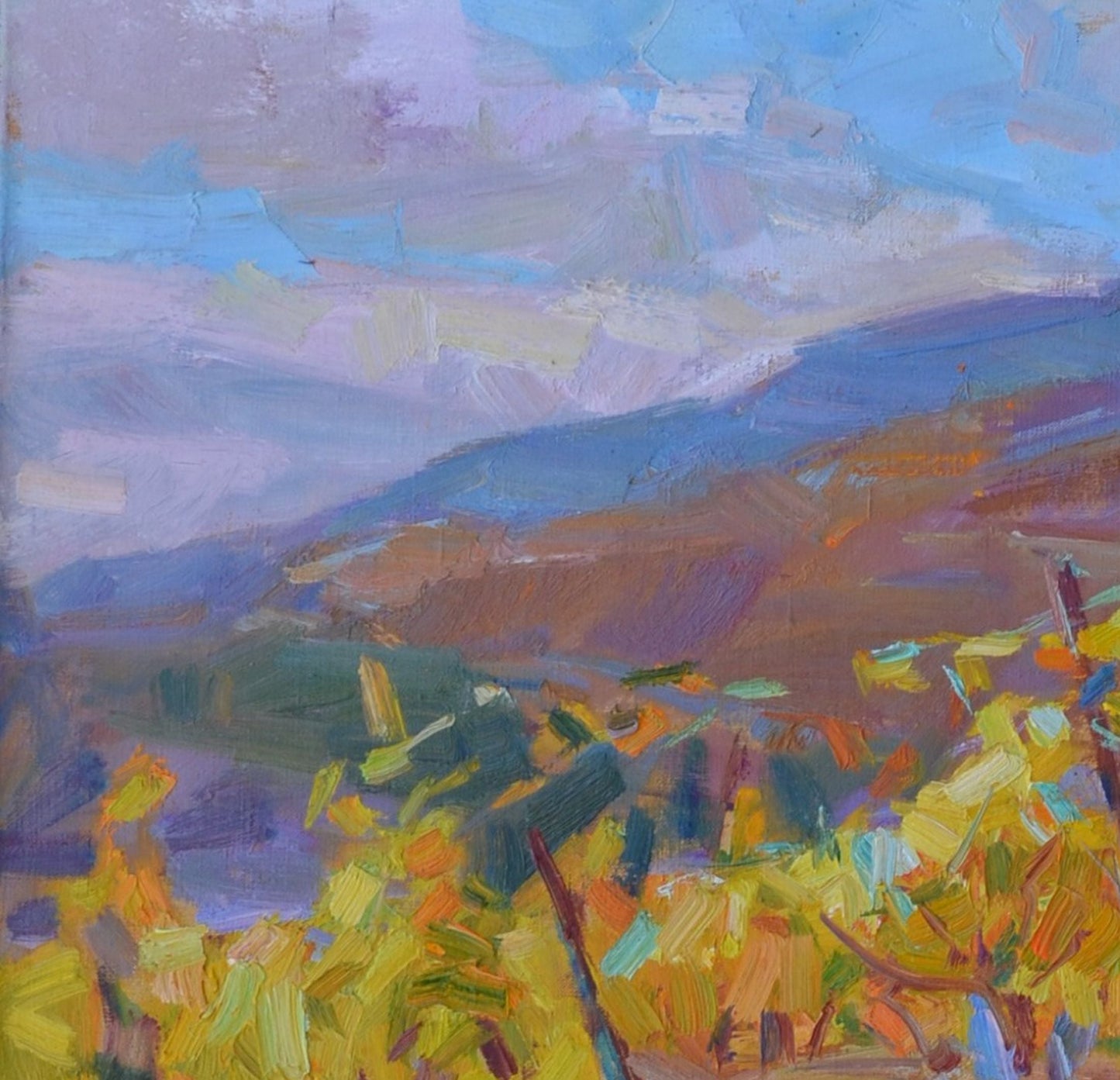 Oli painting Mountain Landscape Pereta Vyacheslav