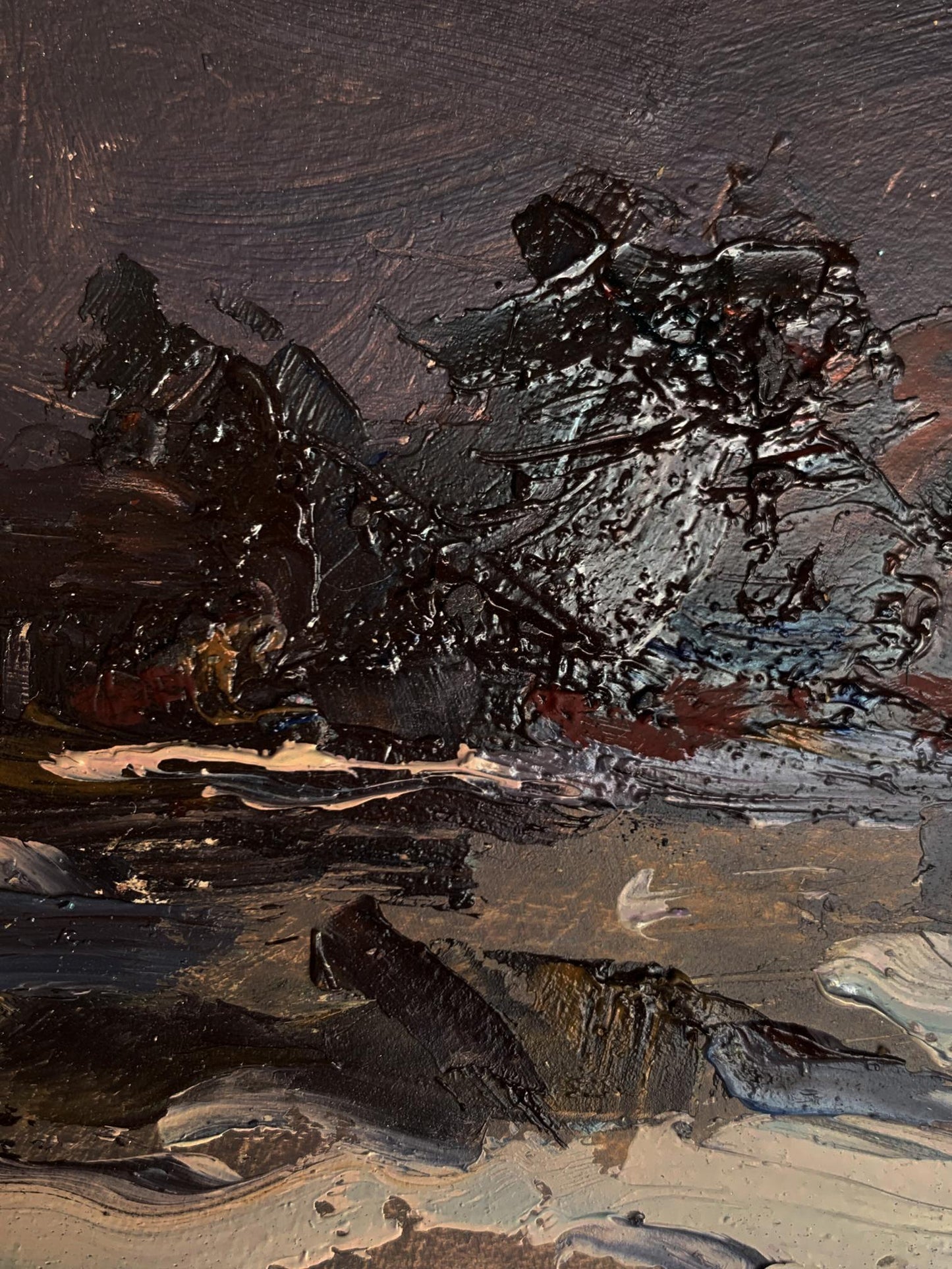 Oil painting Winter silence Oleksiyander Cherednichenko