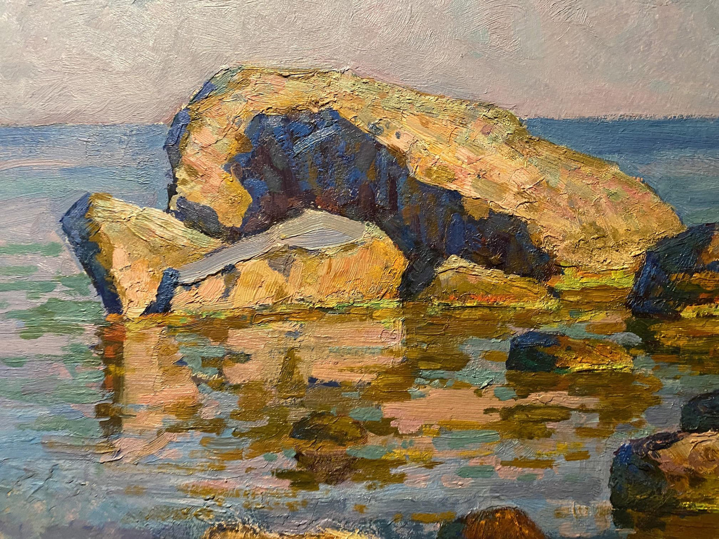 Oil painting Rocks near the seashore Grigoriy Ruban