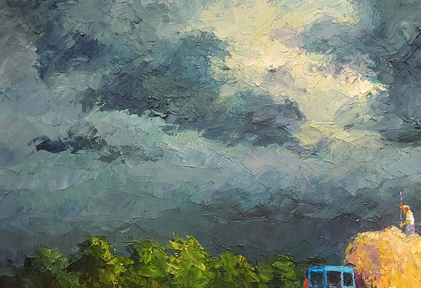 Oil painting Get to the board Boris Serdyuk