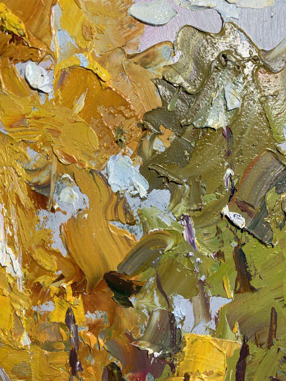 Oil Painting Village Nature Landscape