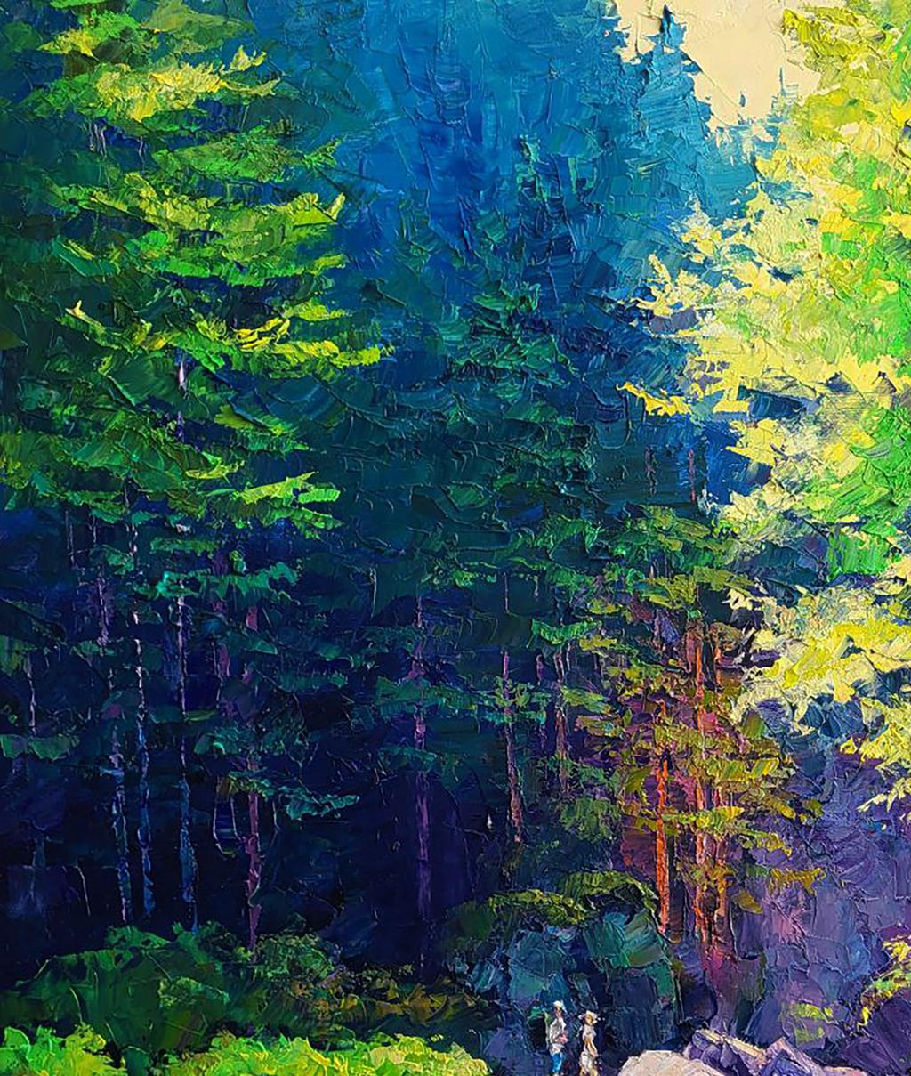 Oil painting Mountain gorge Boris Serdyuk