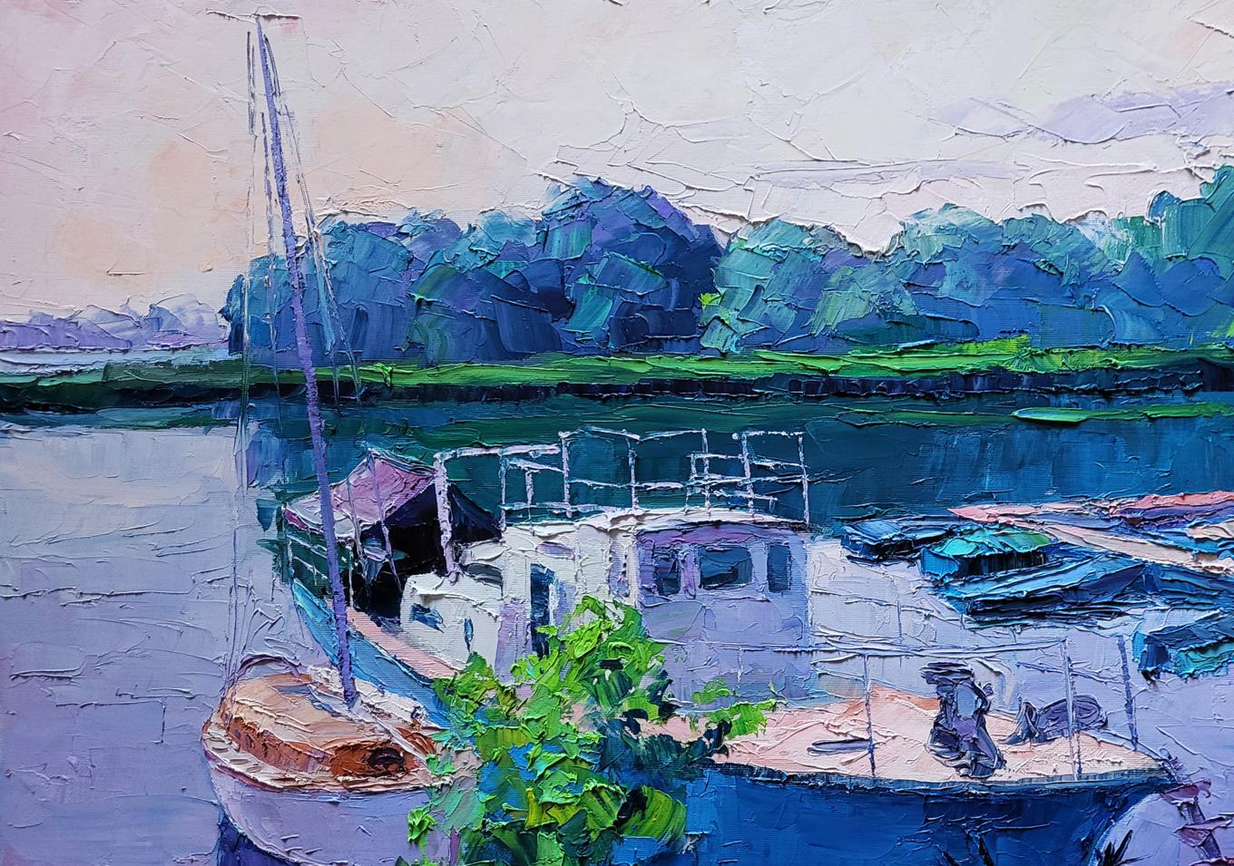 Oil painting Ferry Boris Serdyuk