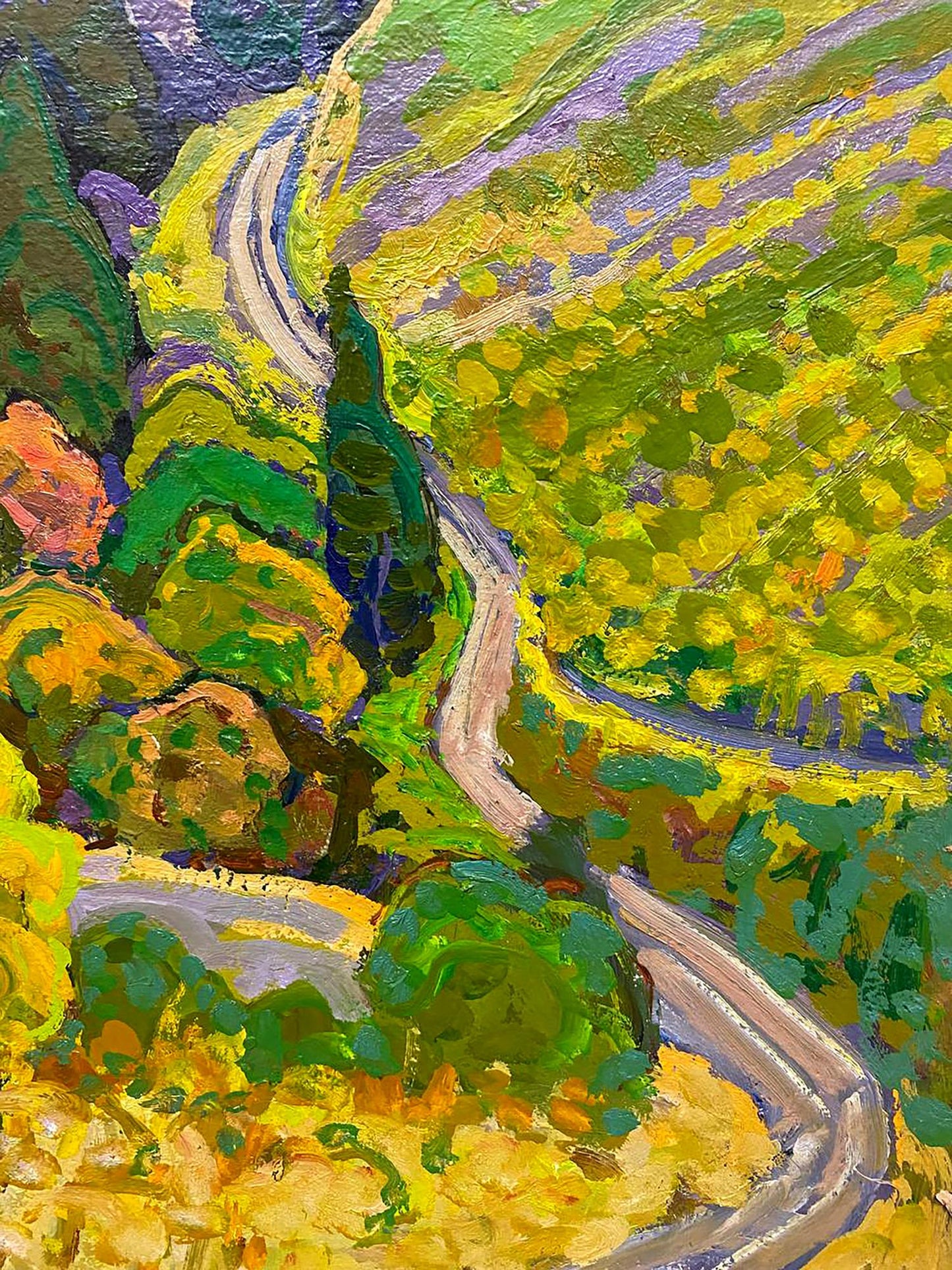 Oil painting Mountain range Ruban Grigory Savelyevich