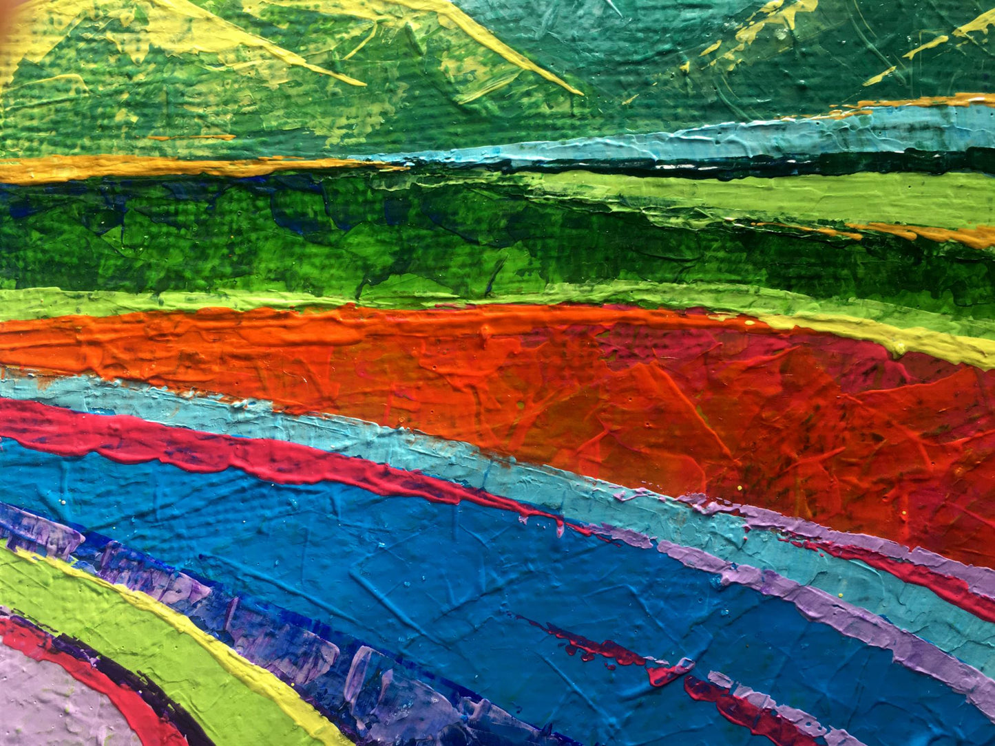 Oil painting Big mountains V. Zadorozhnya