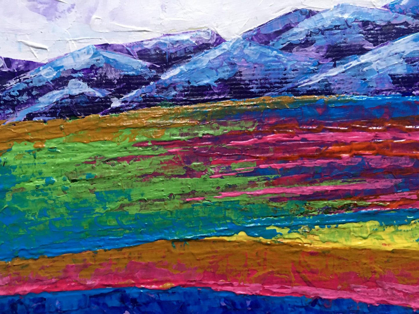 Oil painting Cloudy day in the mountains V. Zadorozhnya
