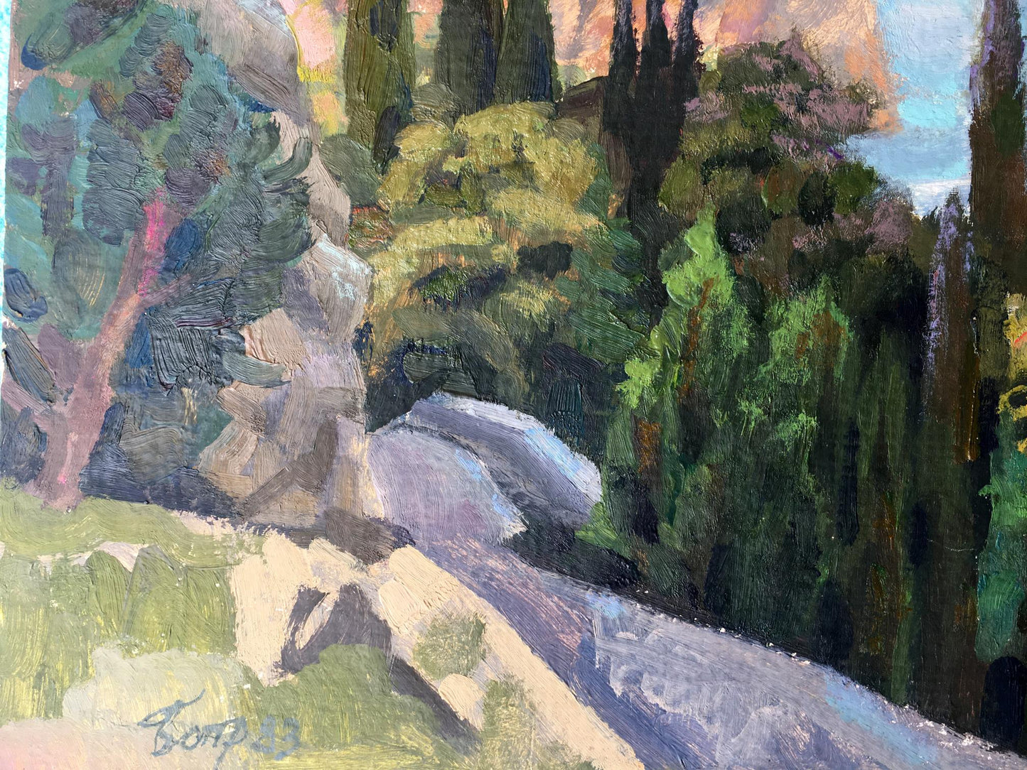 Oil painting Gurzuf Batrakov Vladimir Grigorievich