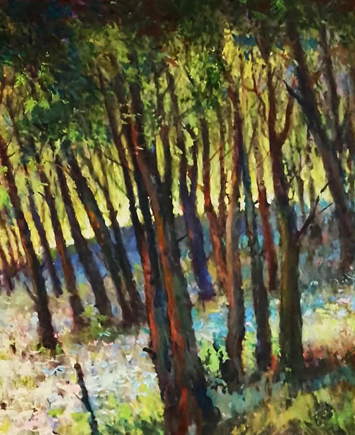 Oil painting Pleasant summer forest Anatolii Duhnevich