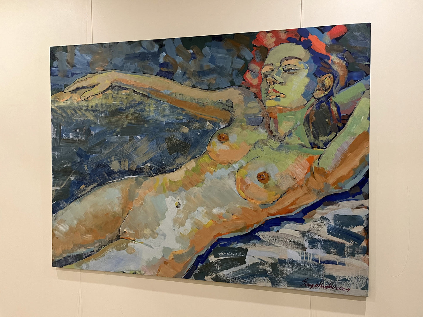 Acrylic painting Woman Serhiy Kovalev