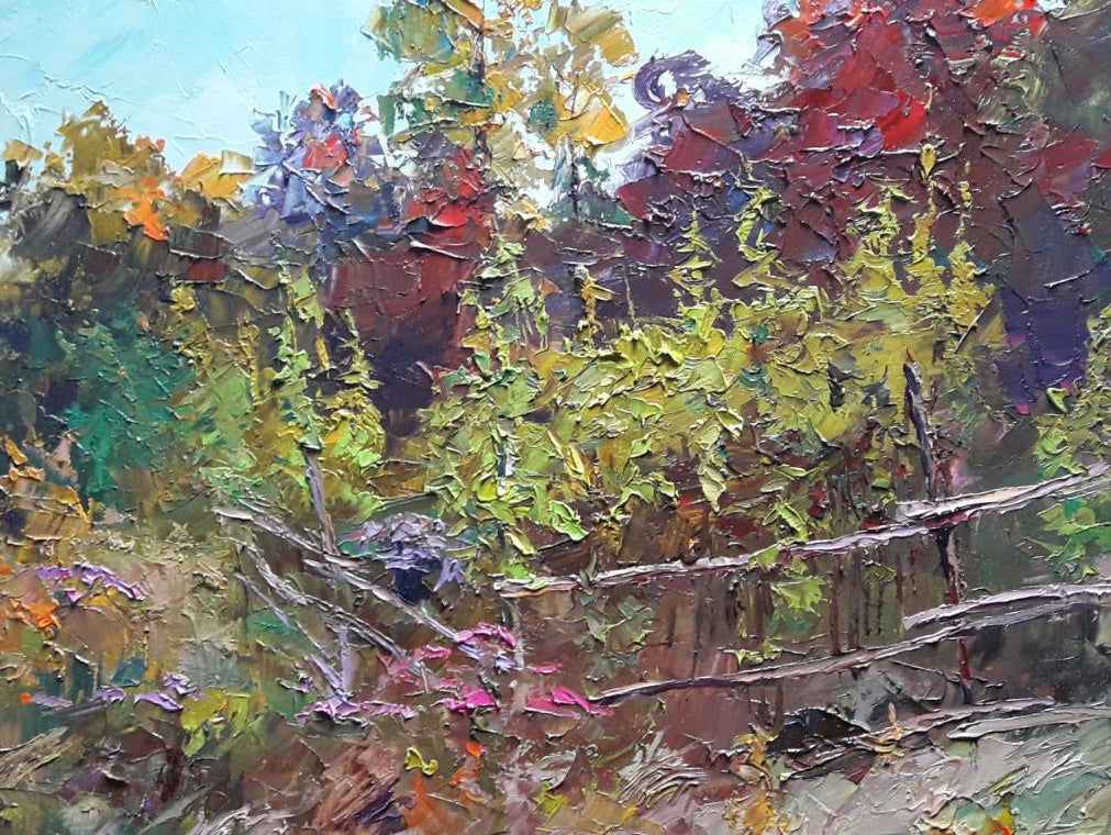 Oil painting Autumn evening Boris Serdyuk