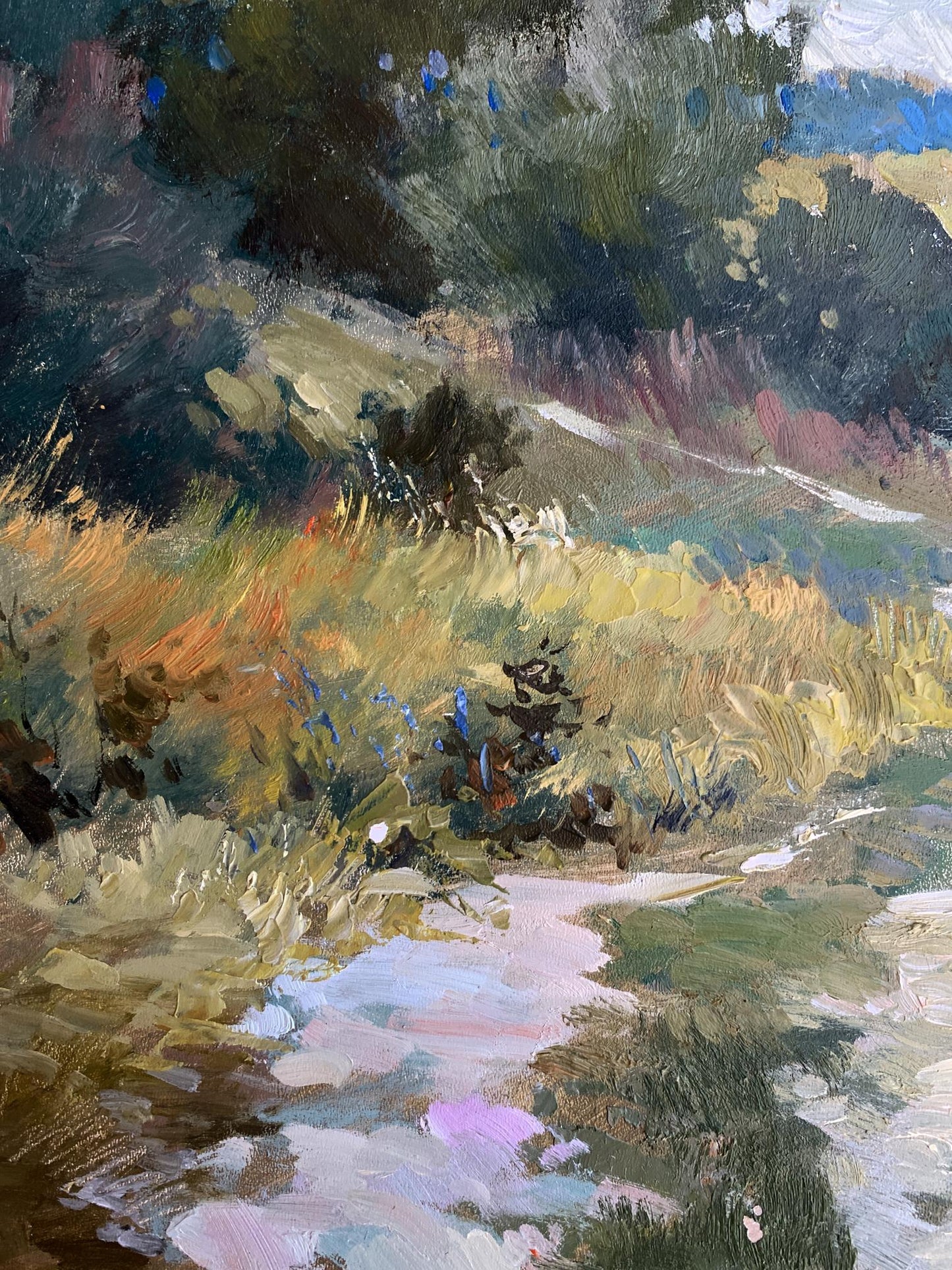 OIl painting Path to the forest Yuriy Suprunchuk