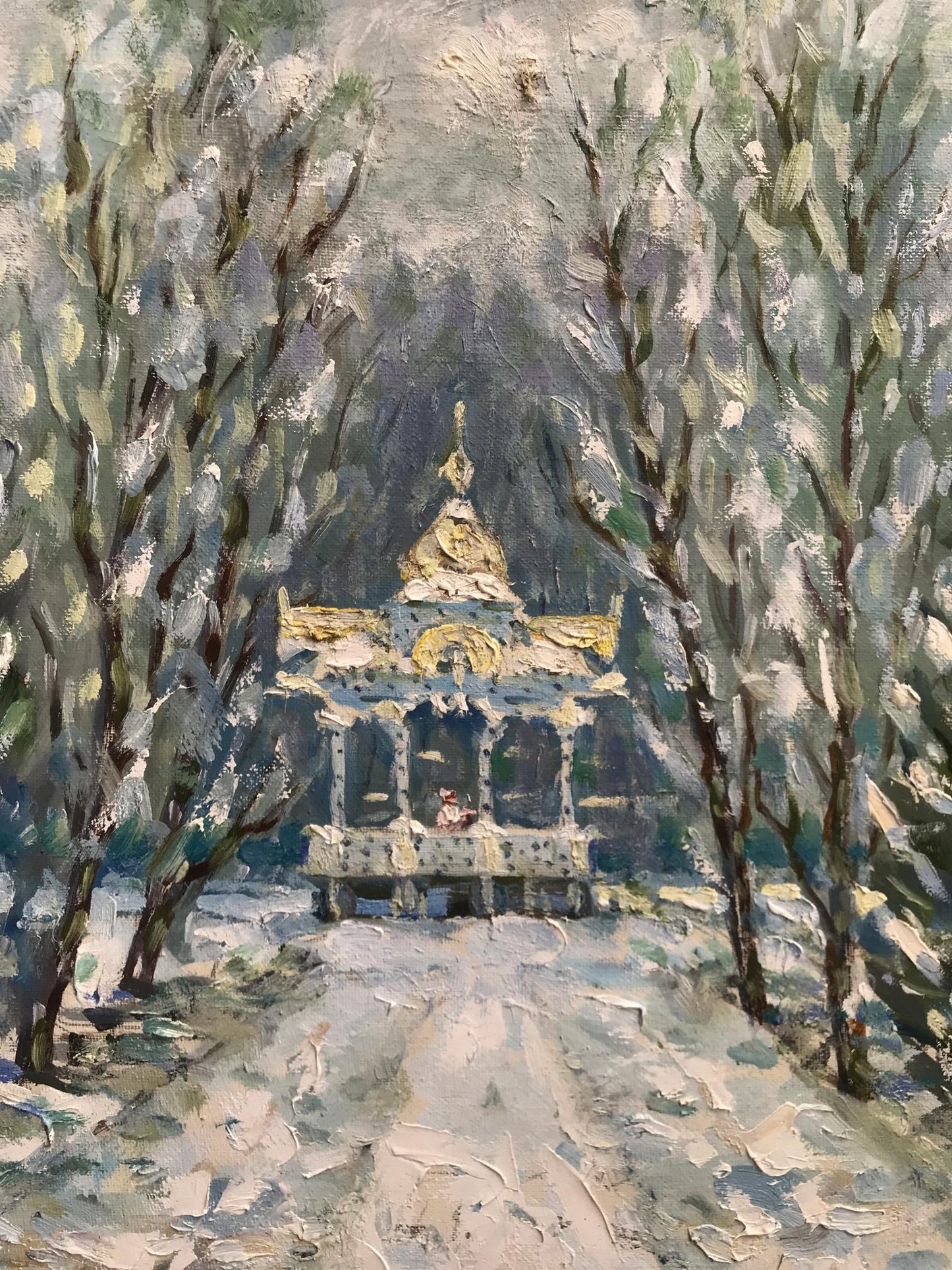 oil painting forest