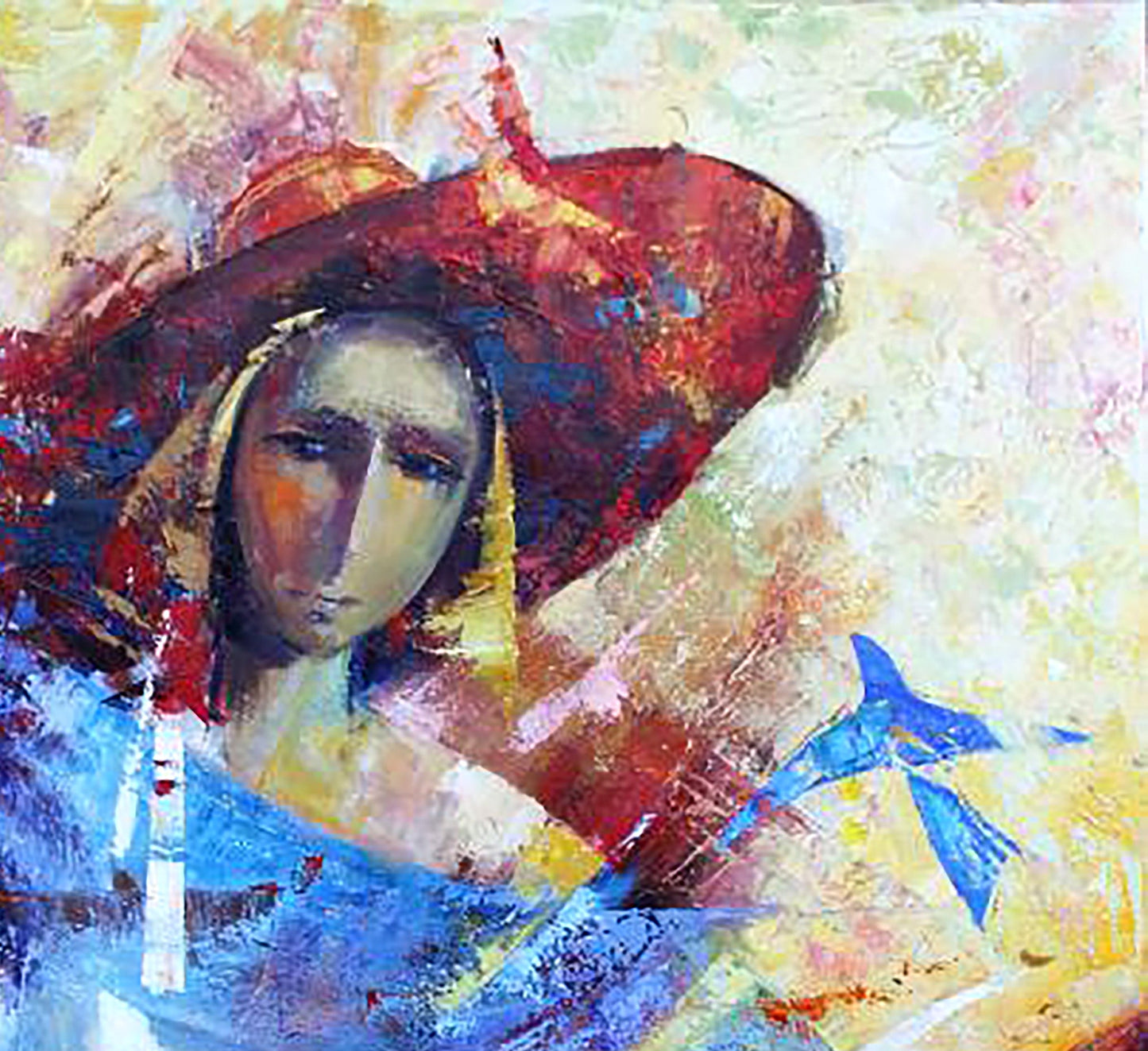 Ivan Kirilenko's oil artwork portraying "Miss"