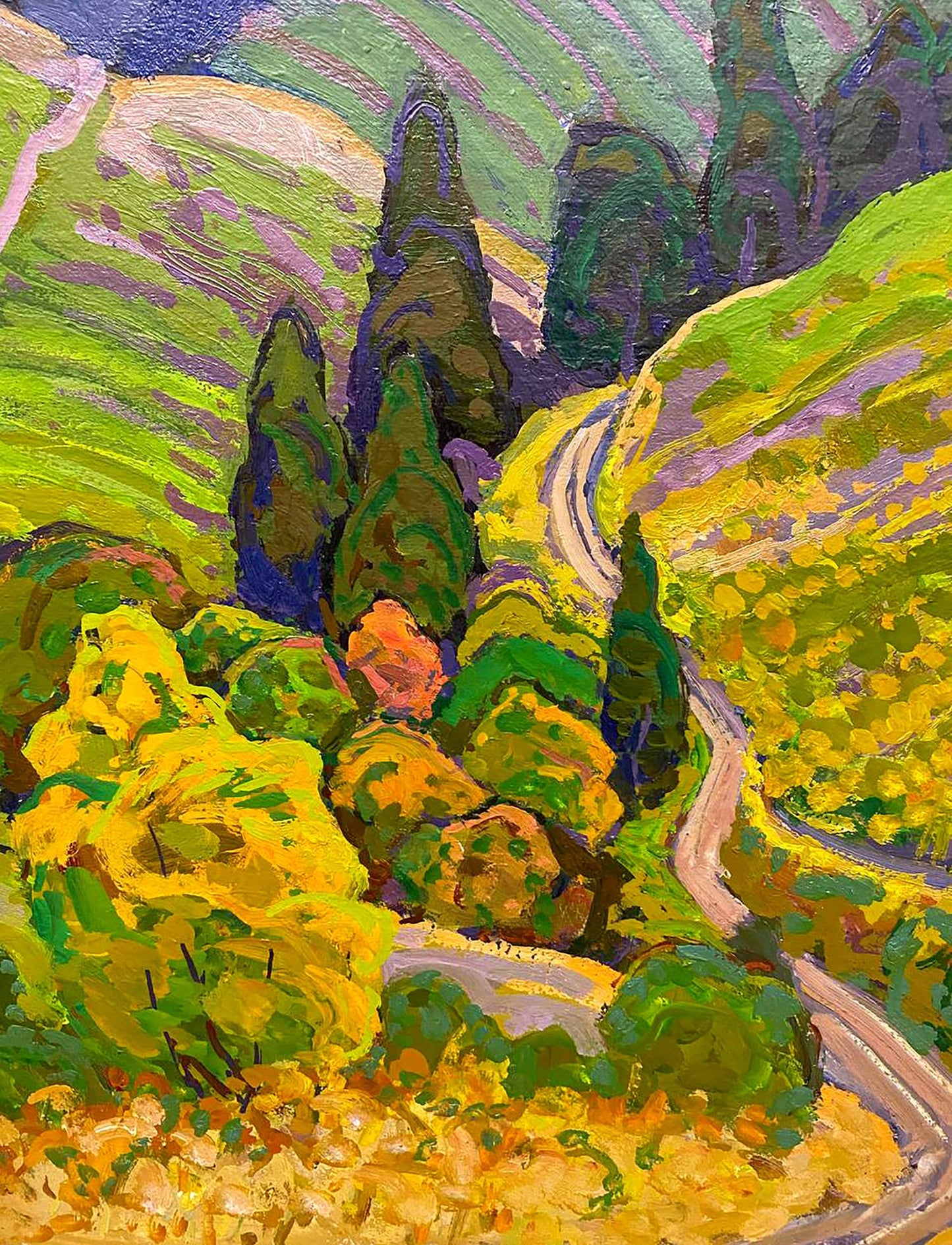 Oil painting Mountain range Ruban Grigory Savelyevich