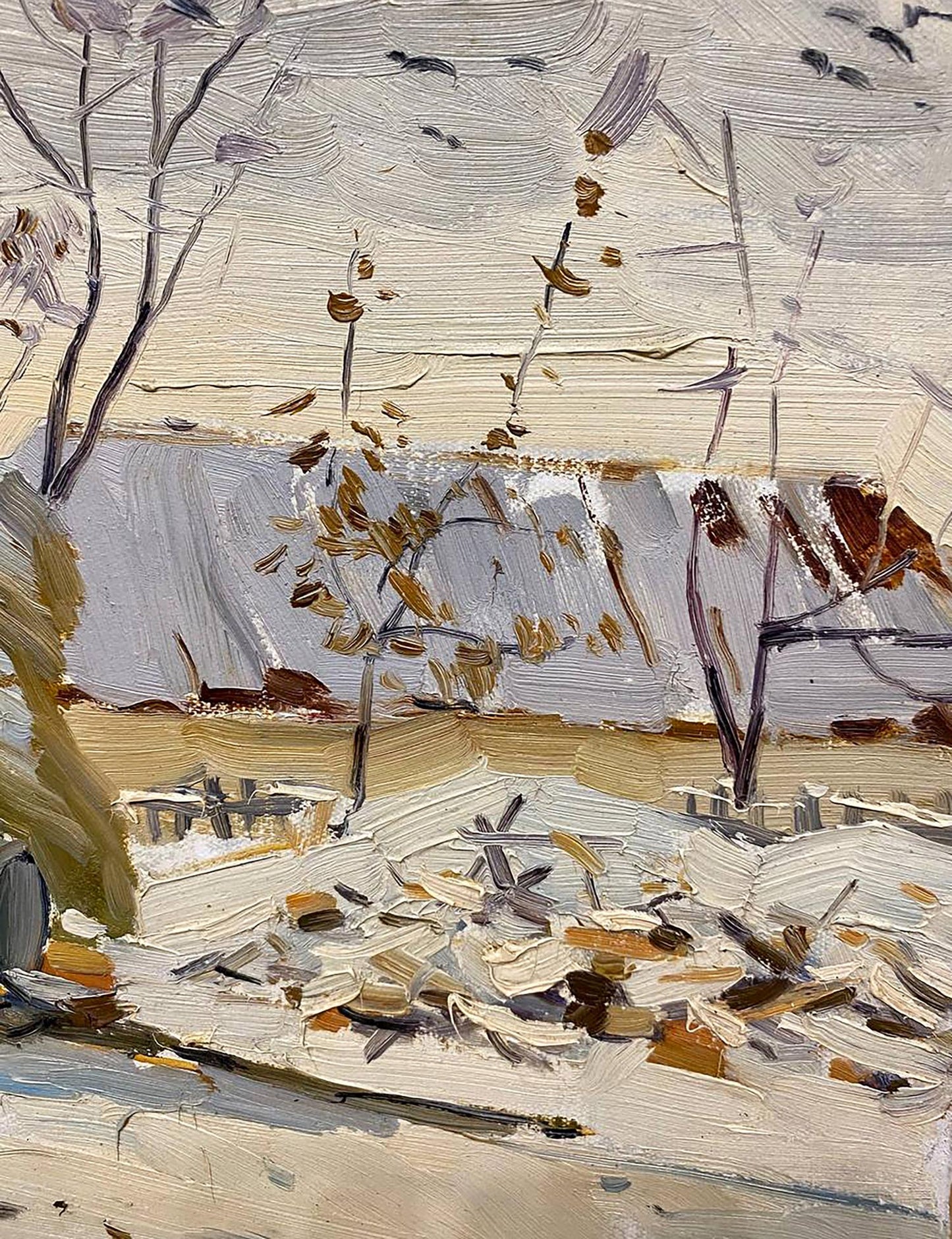 Oil painting Early winter Unknown artist