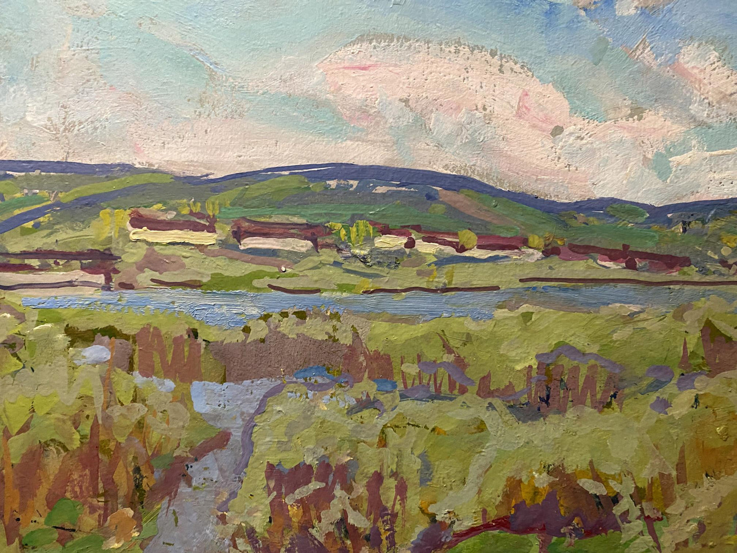 Oil painting Evening Georgy Kolosovsky