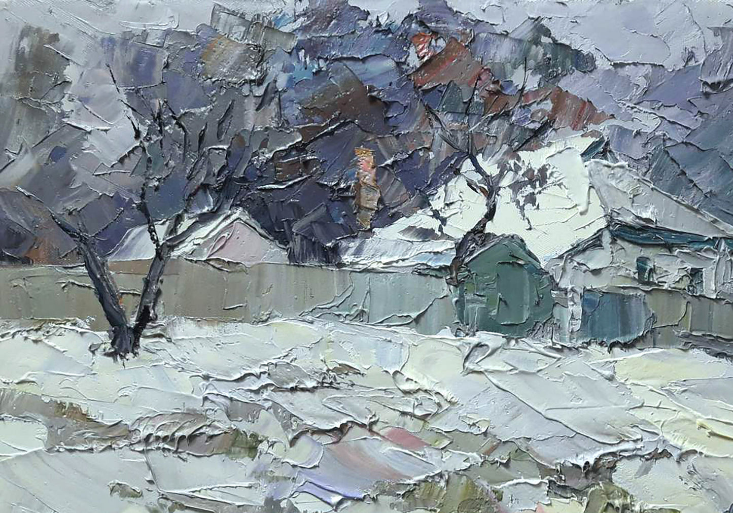 Oil painting January Serdyuk Boris Petrovich