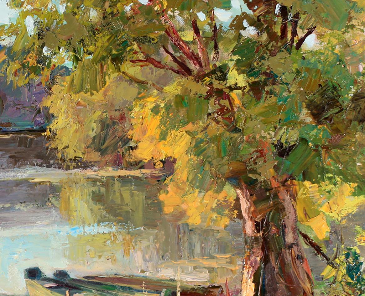 Oil painting Boats Serdyuk Boris Petrovich