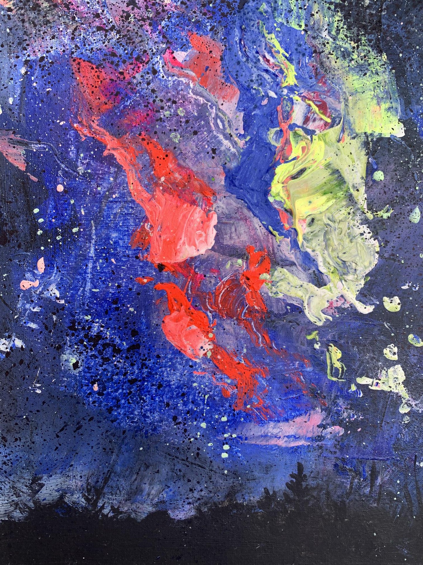 Oil painting Love night Unknown artist
