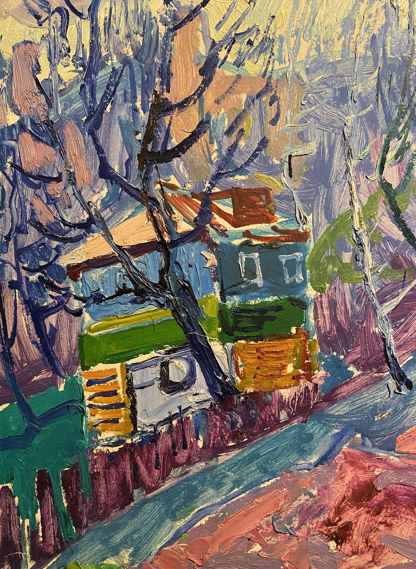 Oil painting In the garden Aleksandr Gluschenko