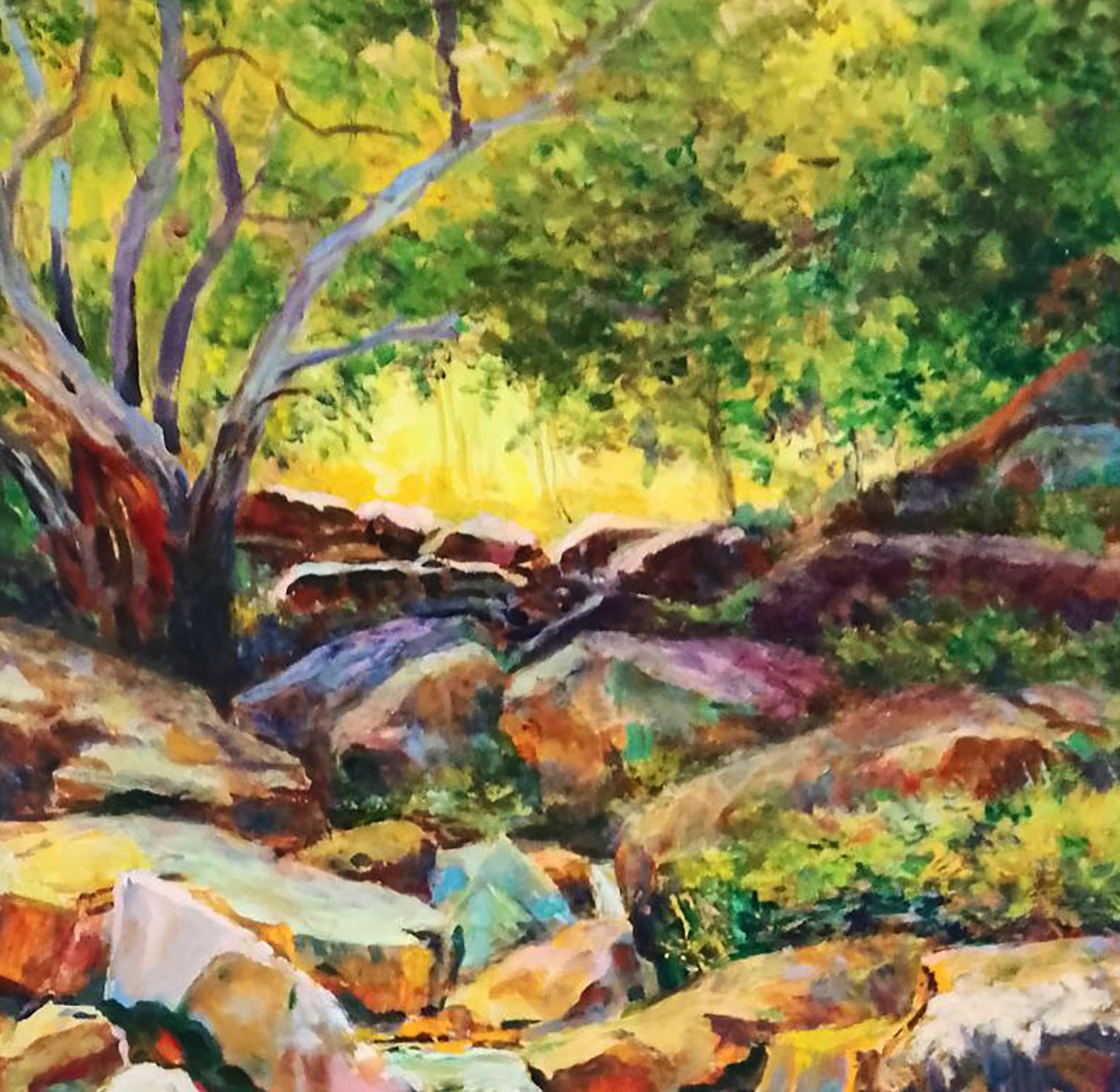 Oil painting Forest Lake Anatolii Duhnevich