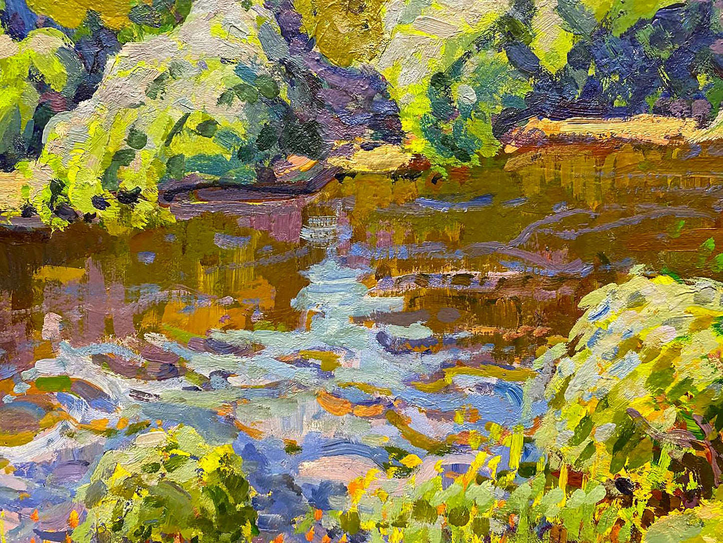Oil painting Summer day Ruban Grigory Savelyevich