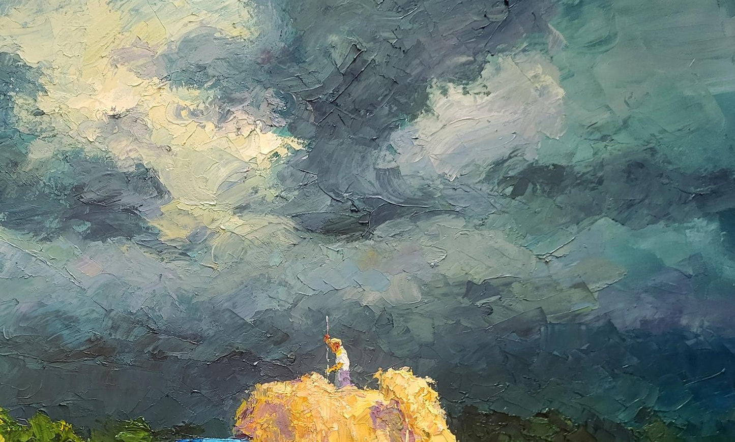 Oil painting Get to the board Boris Serdyuk