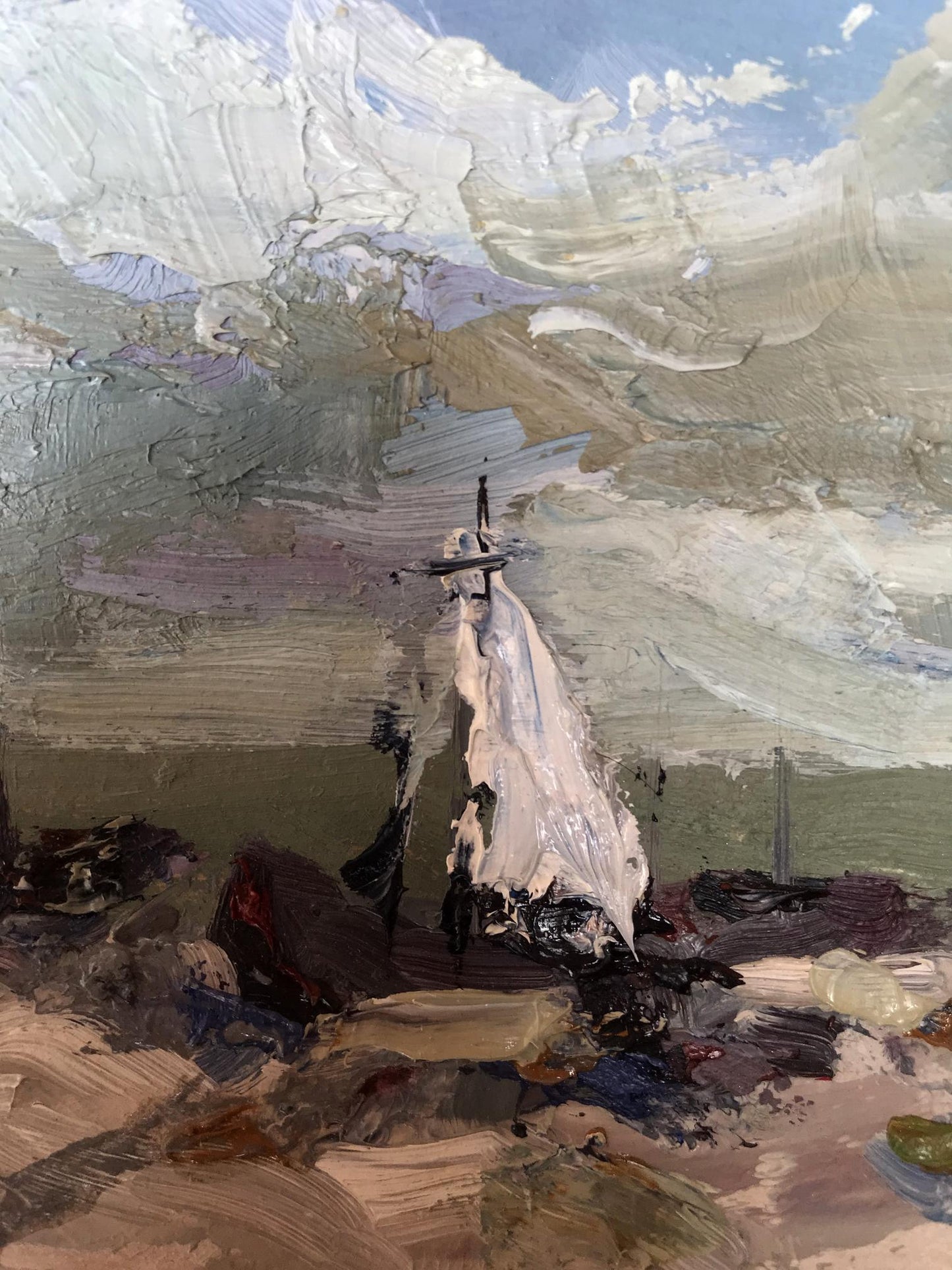 Oil painting Beach Landscape