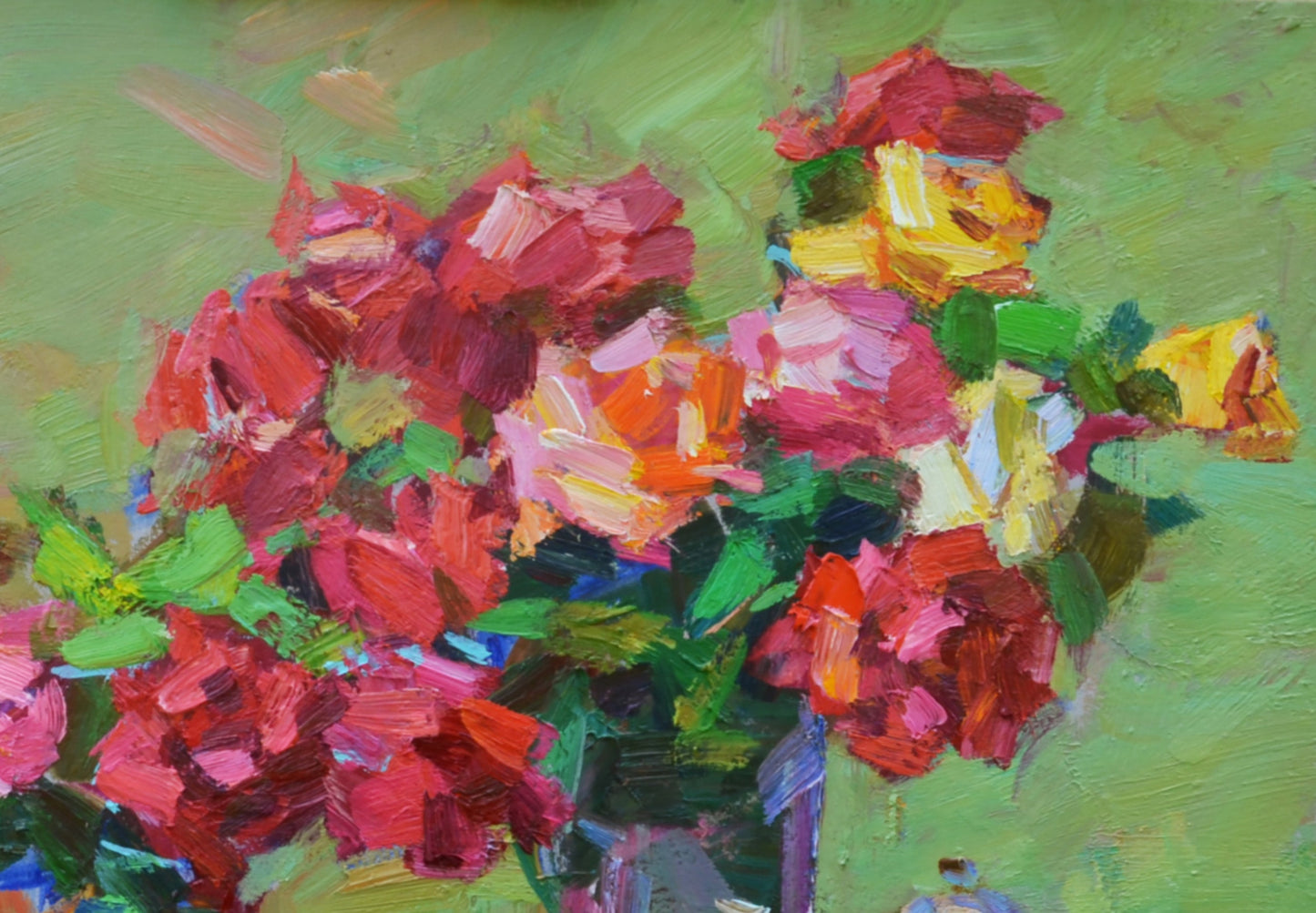 Oli painting Bouquets of Flowers still life Pereta Vyacheslav