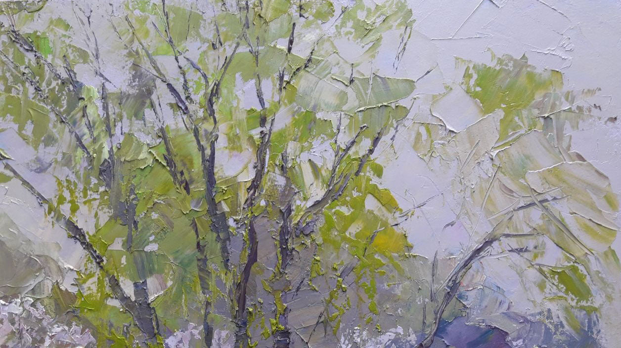 oil painting the first greens Serdyuk Boris Petrovich